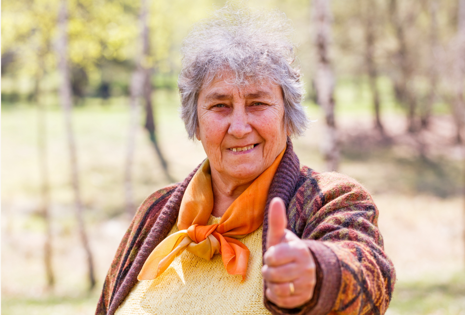 Older woman walking confidently at home, West Berkshire