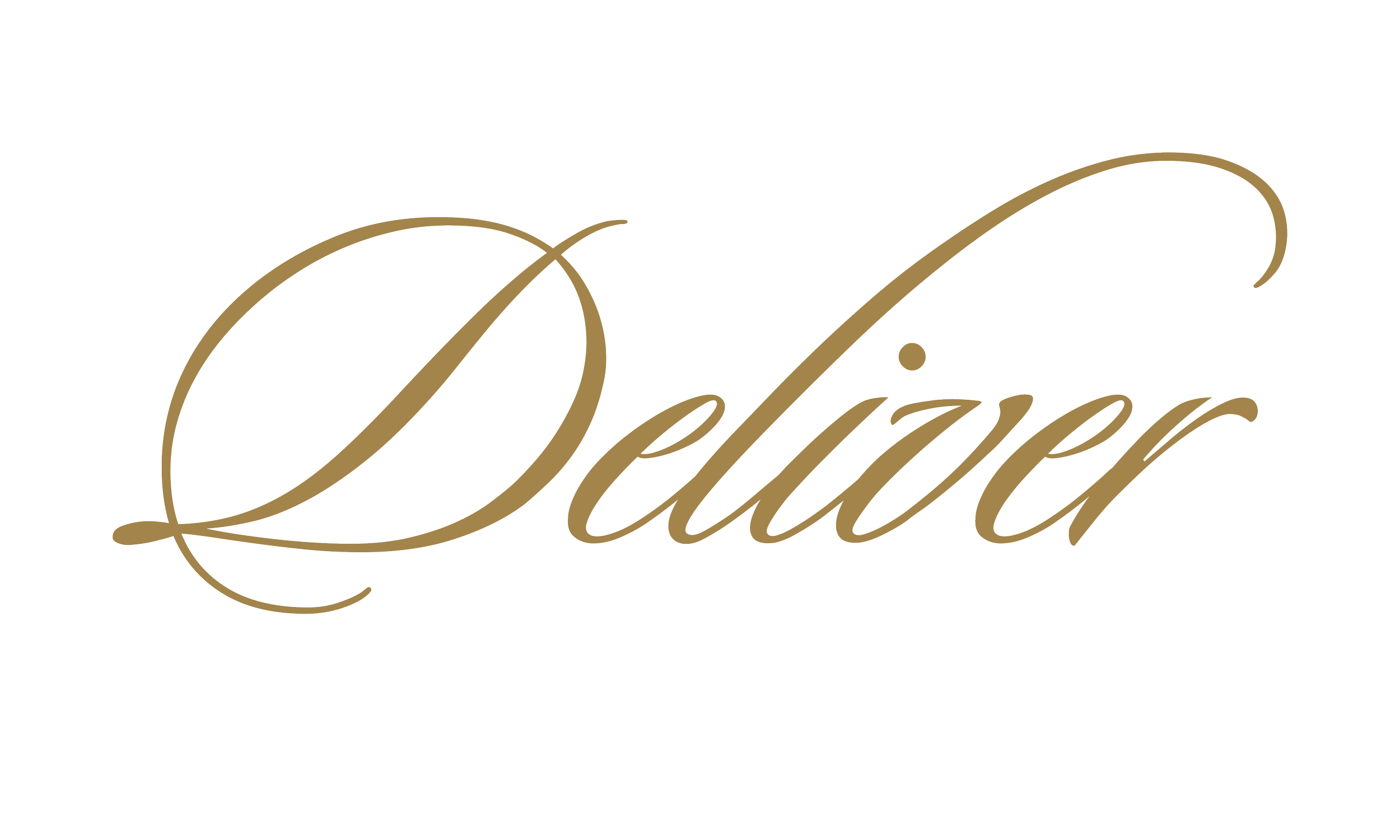 Gold cursive text reading "Decorator" on a black background.