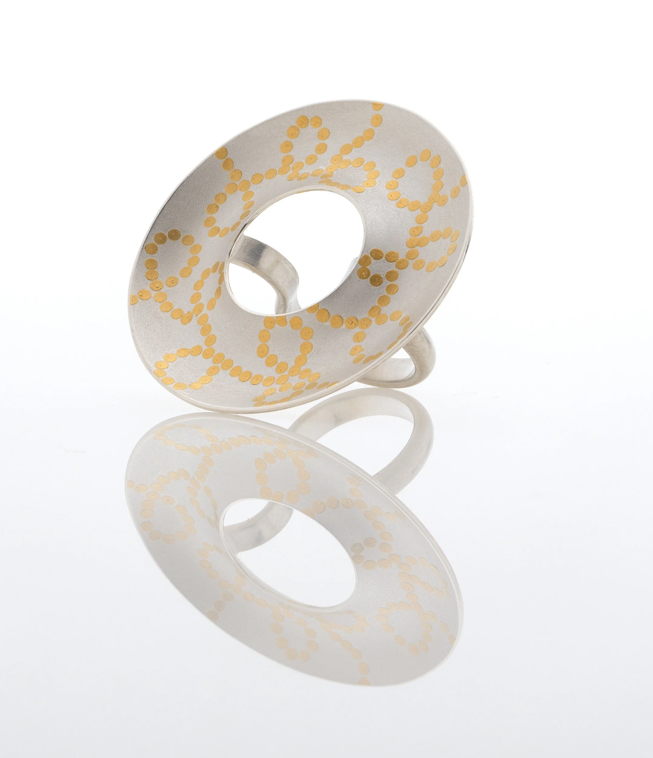 Interlace Ring - Silver and 24ct Gold - Side.jpg