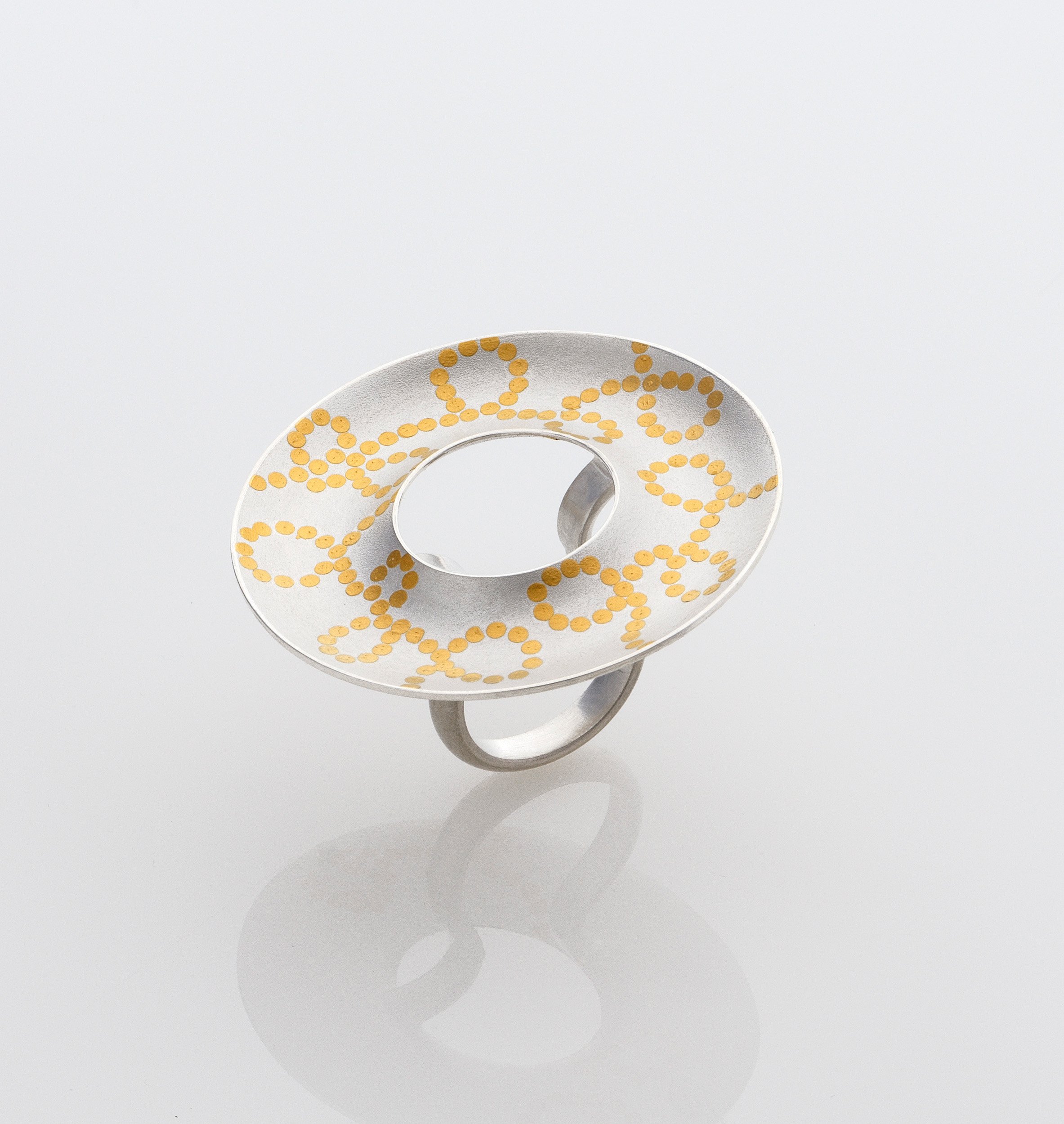 Interlace Ring - Silver and 24ct Gold - Upright.jpg