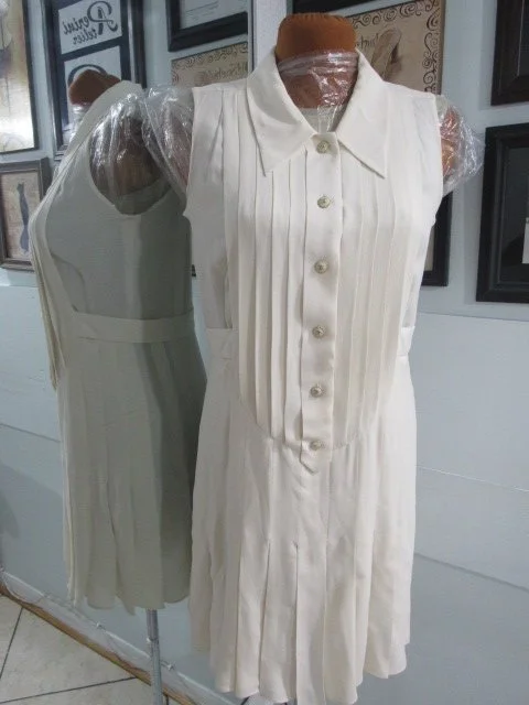 CHANEL VINTAGE PLEATED DRESS 5.JPG