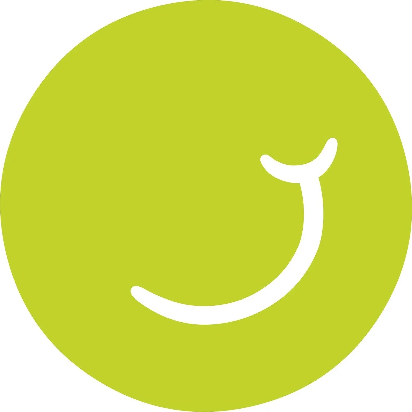 A green circular logo with a white stylized whale tail inside.
