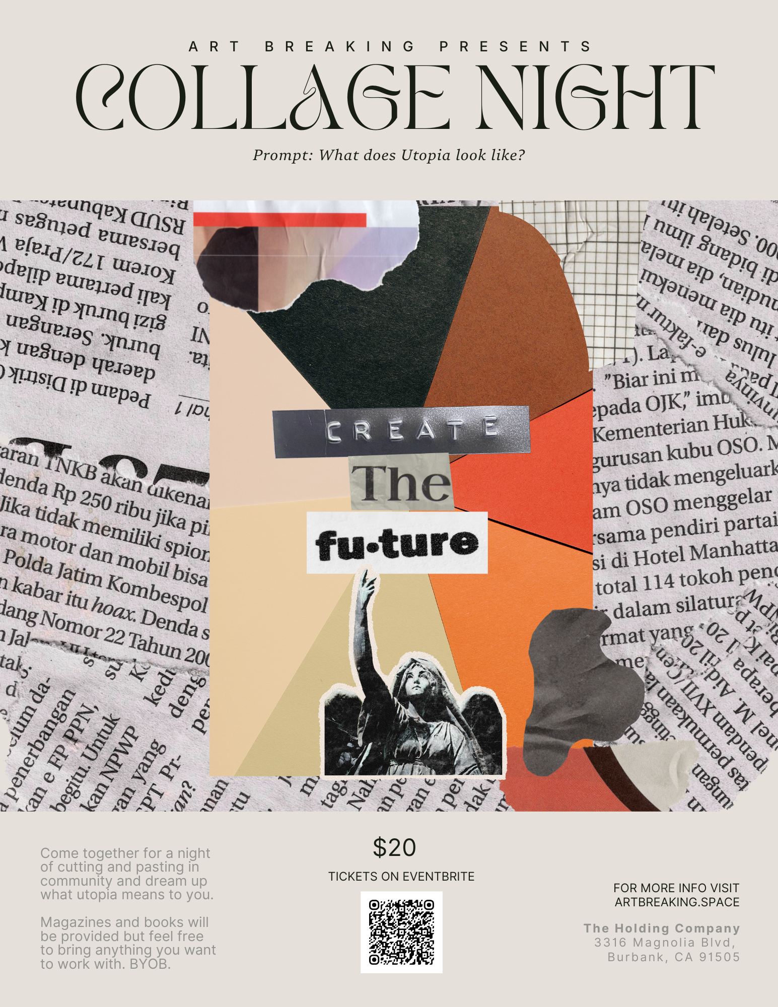 IRL Art Breaking (LA) | Collage Night: Utopia Edition