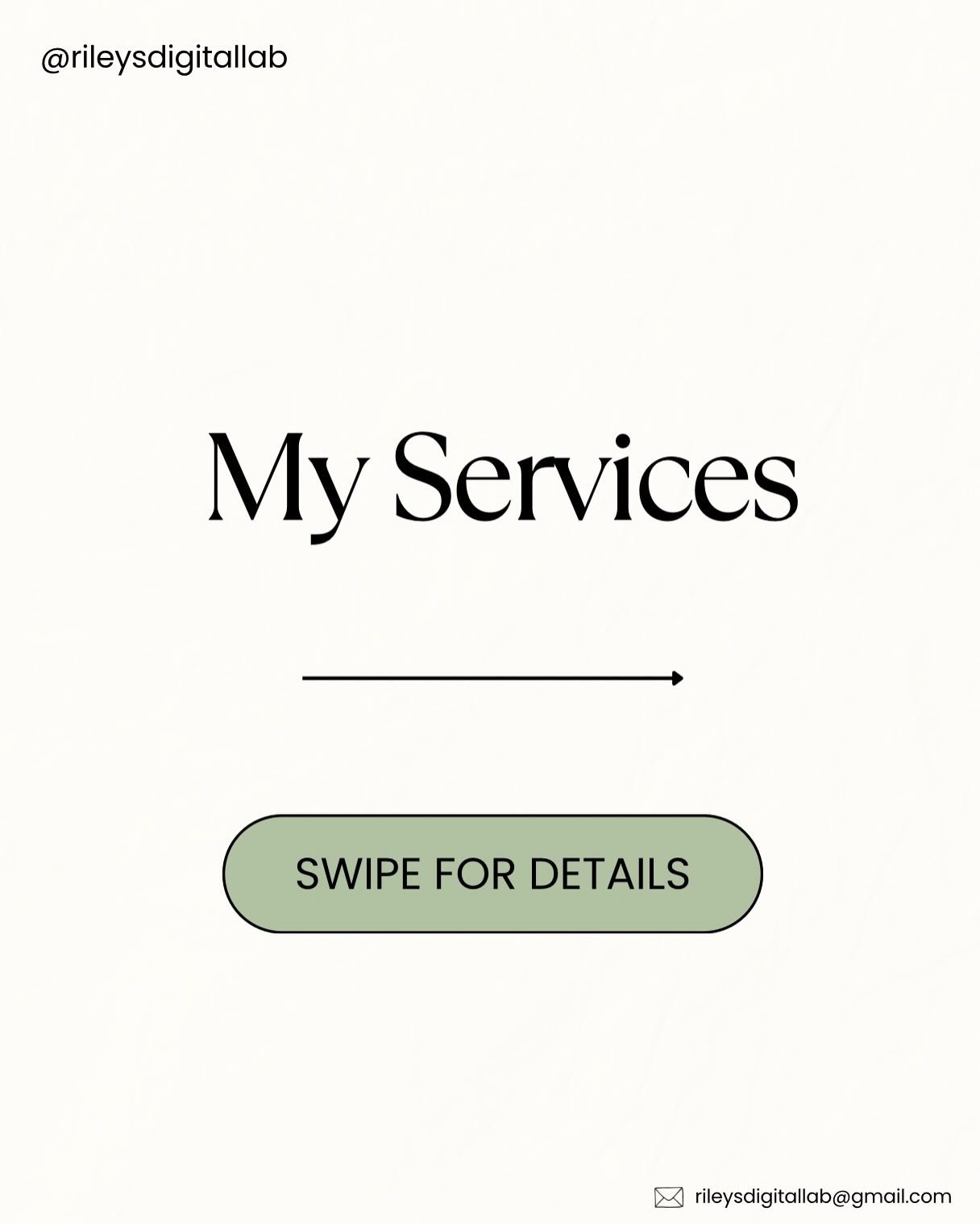 Ready to elevate your brand online? ✨

I offer social media management, content creation, branding &amp; web design to help your business grow

email ⇢ rileysdigitallab@gmail.com to get started👀