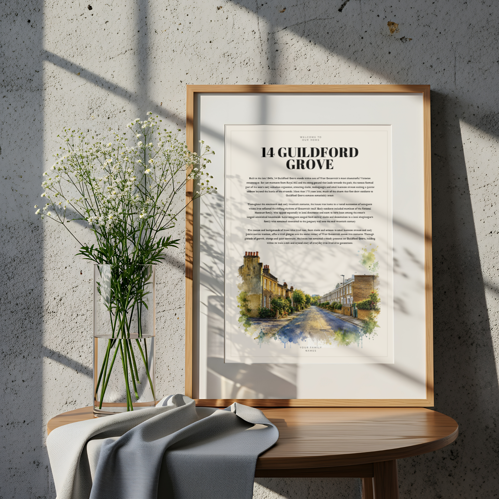 Guildford Grove SE10 Home History Print