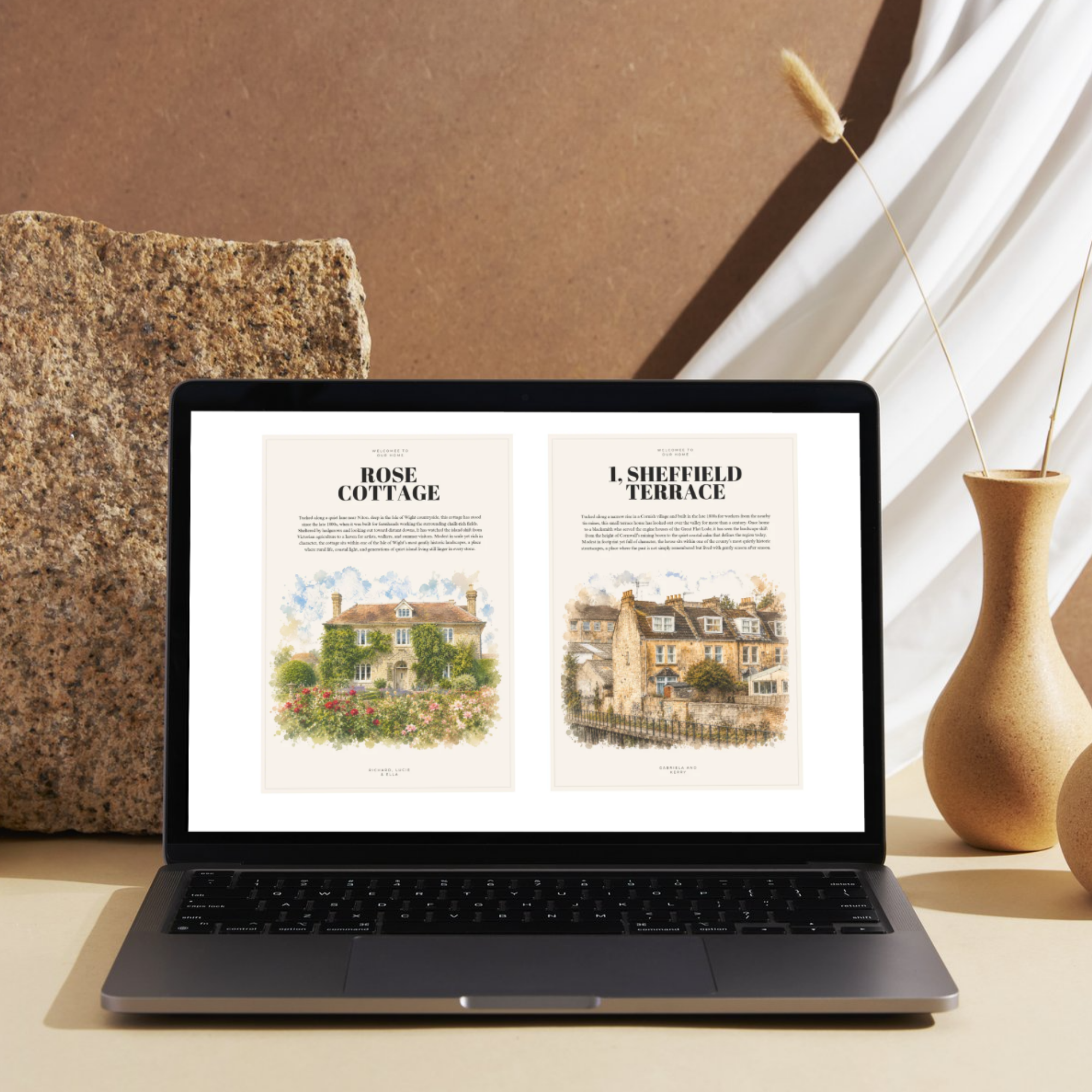 Digital Illustrated Home History