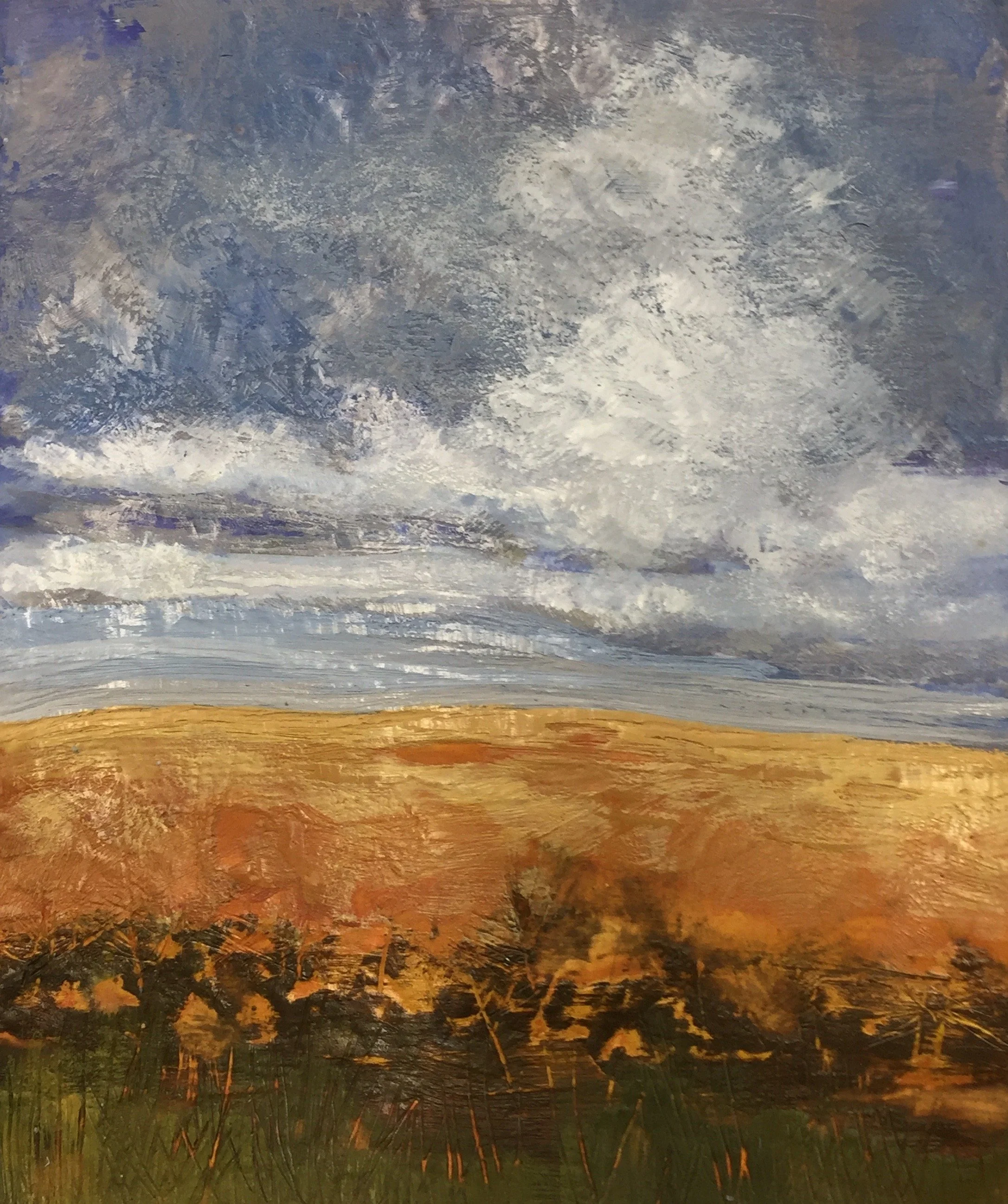 Color Glow
 Encaustic Wax on Paper (9x11 framed to 16x20)
 $325