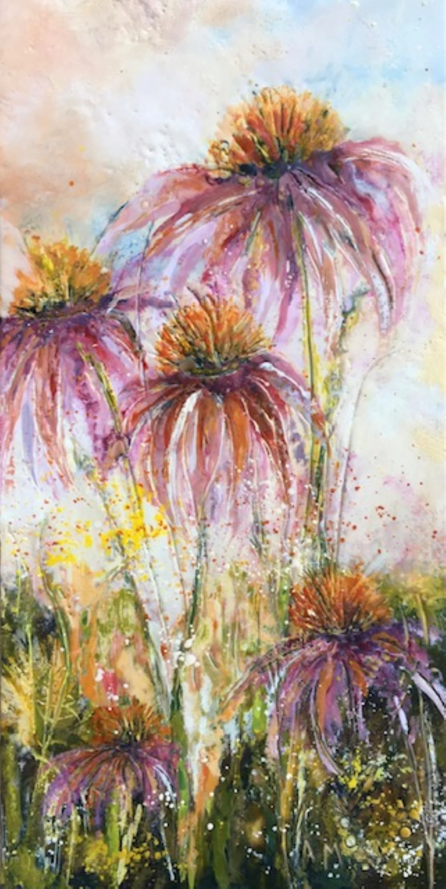 Fading Summer
 Encaustic Wax (8x16)
 $300