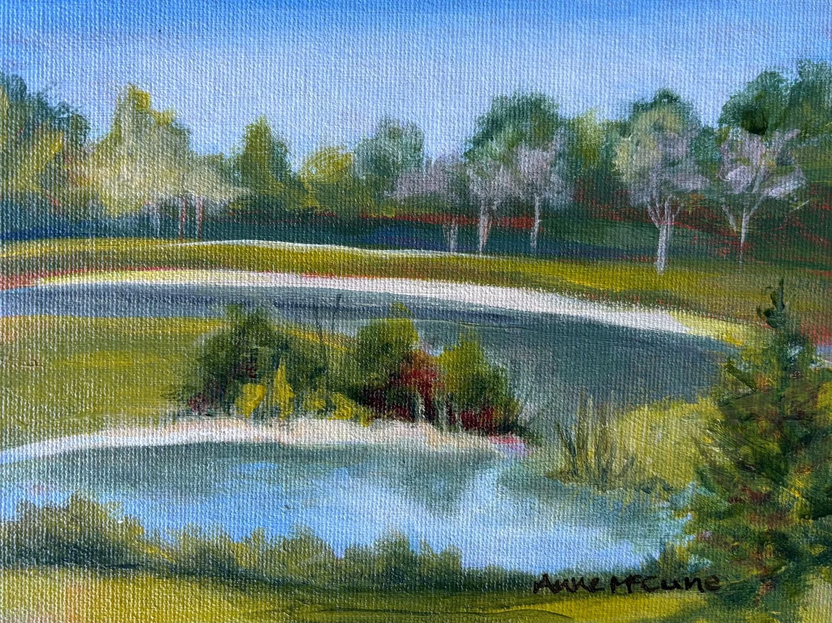 North Ponds Park  Acrylic (6x8)  $150