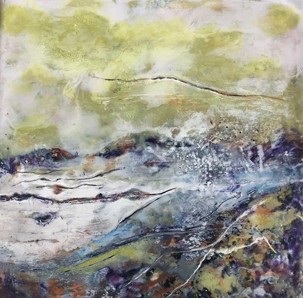 Salt Spray
 Encaustic Wax (8x8)
 $300