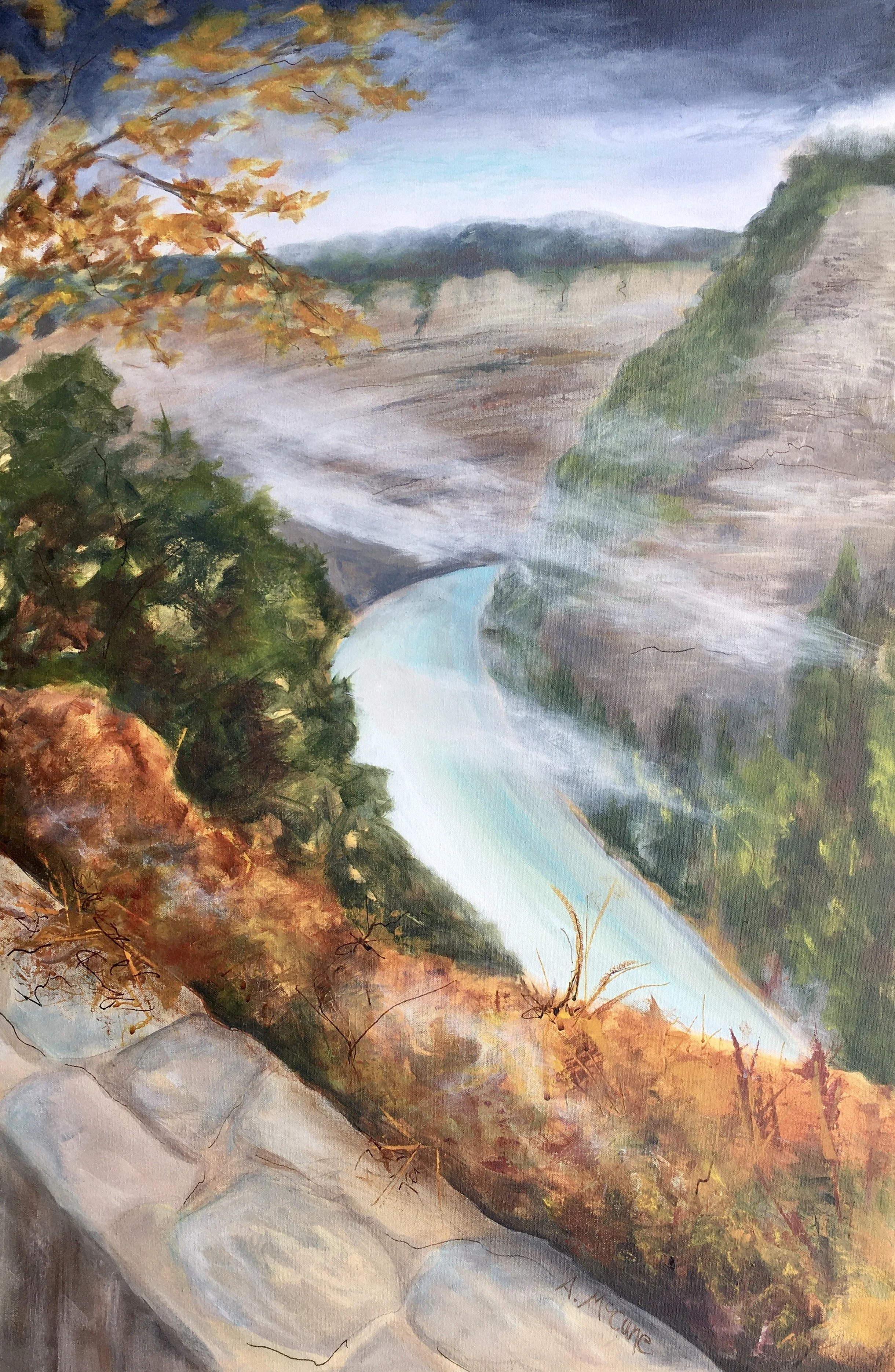Letchworth Gorge  Acrylic (24x36)  $800