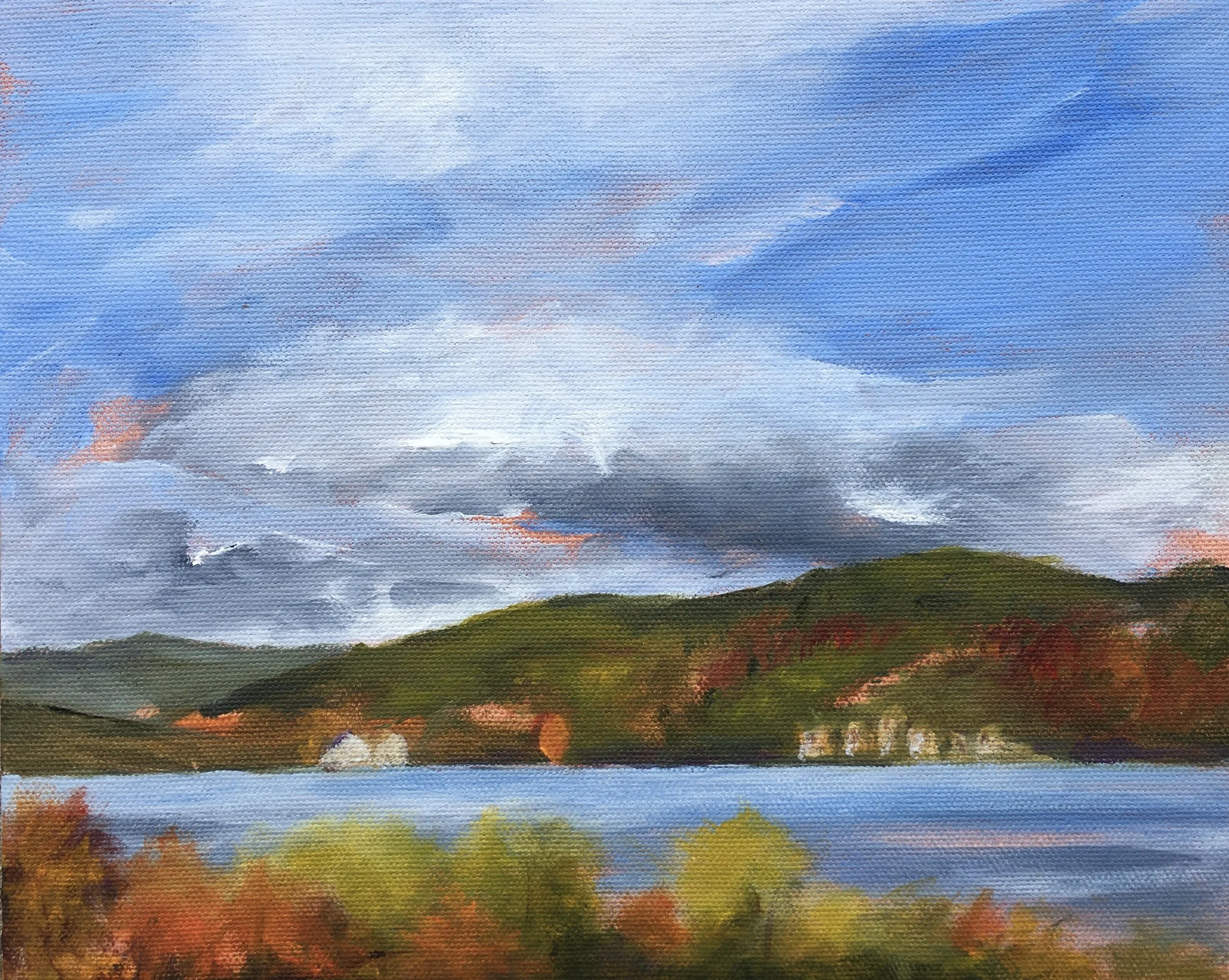 Clouds Over Keuka Lake  Acrylic (8x10)  $200