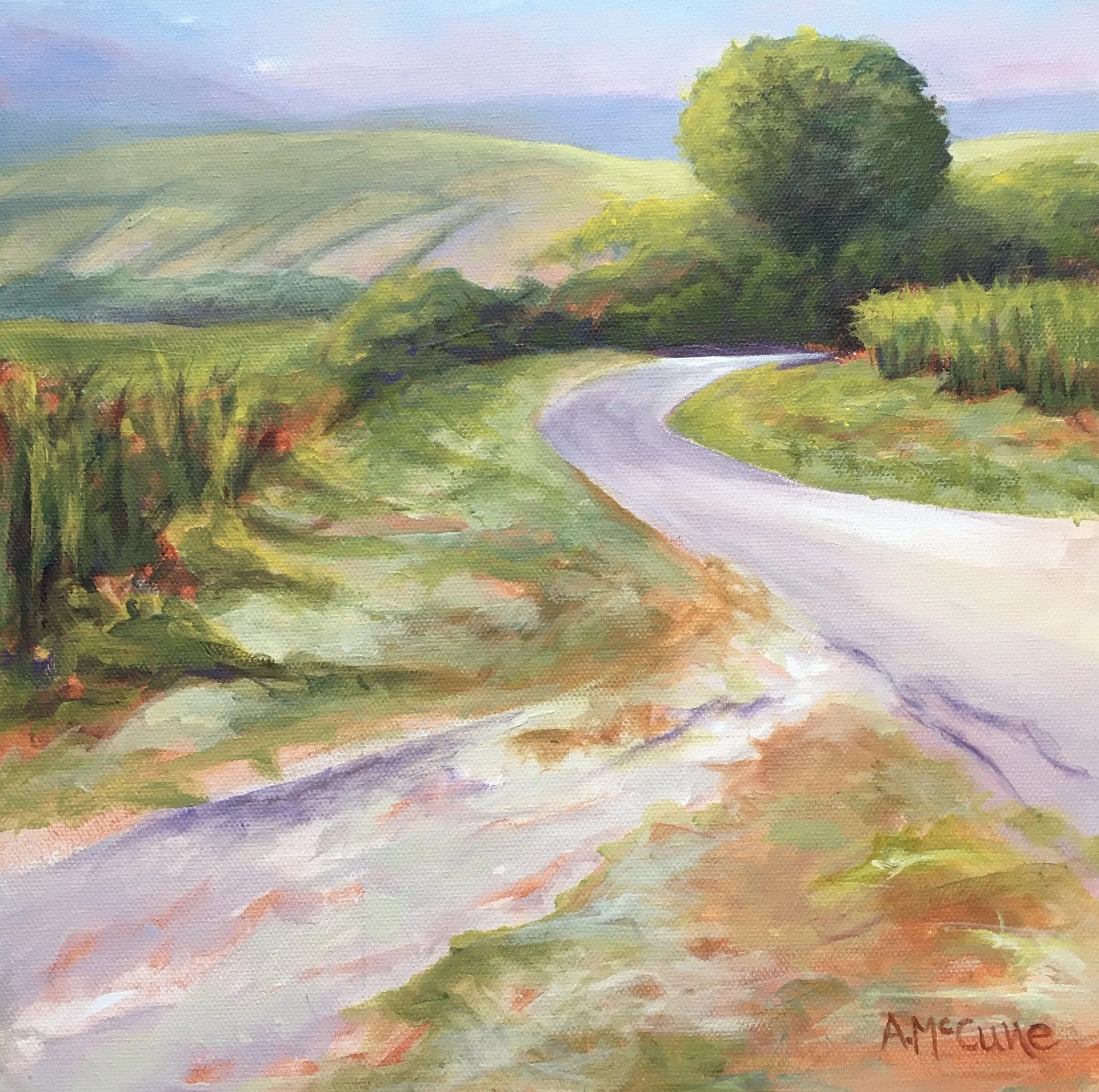 Distant Hills  Acrylic (12x12)  $350