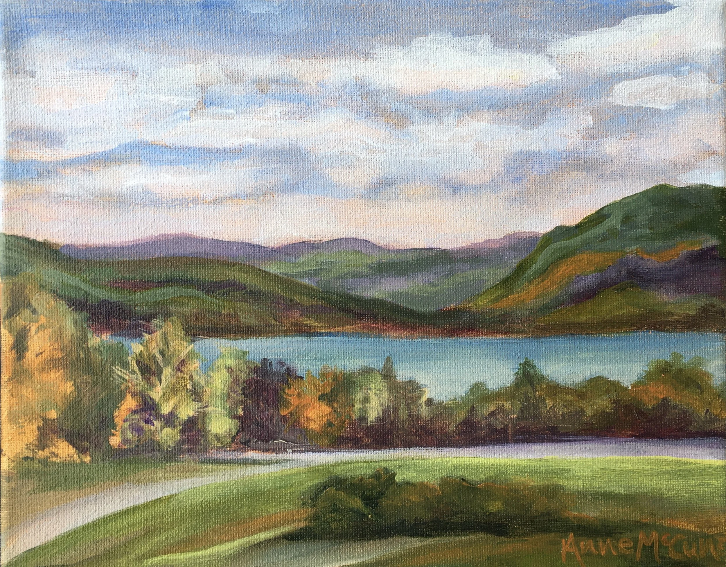 Keuka Lake Early Fall  Acrylic (8x10)  $200