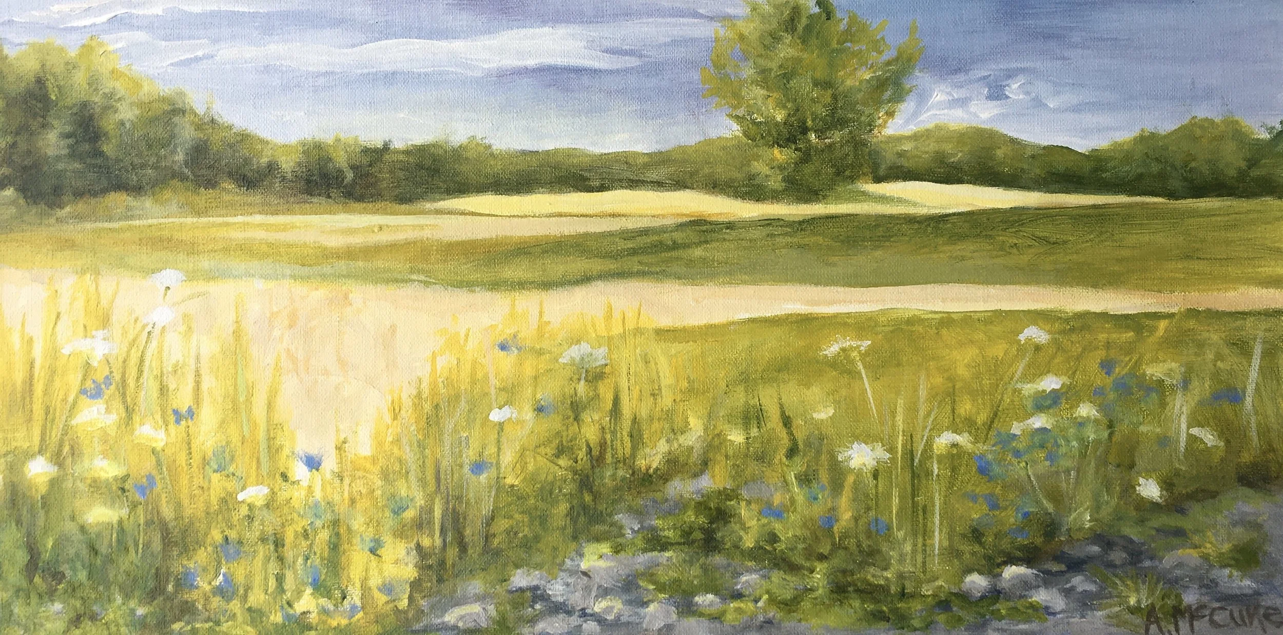 Queen Anne's Lace  Acrylic (8x16)  $275