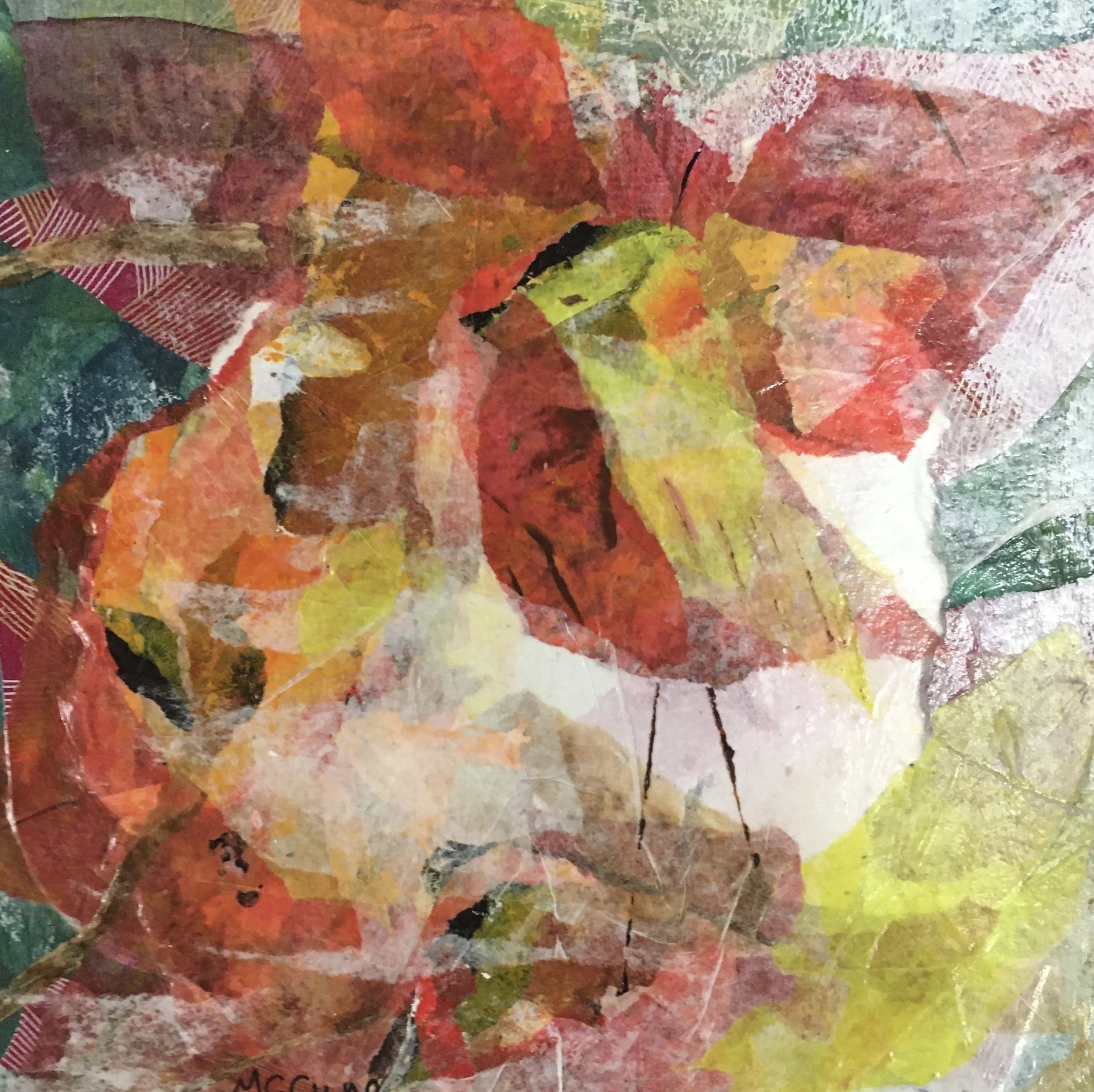Songbird  Mixed Media Collage (8x8)  $275