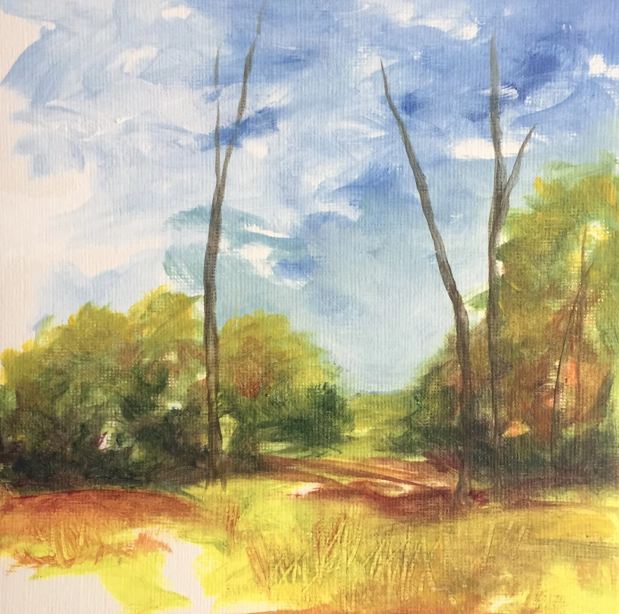 Sentinels  Acrylic (8x8)  $150