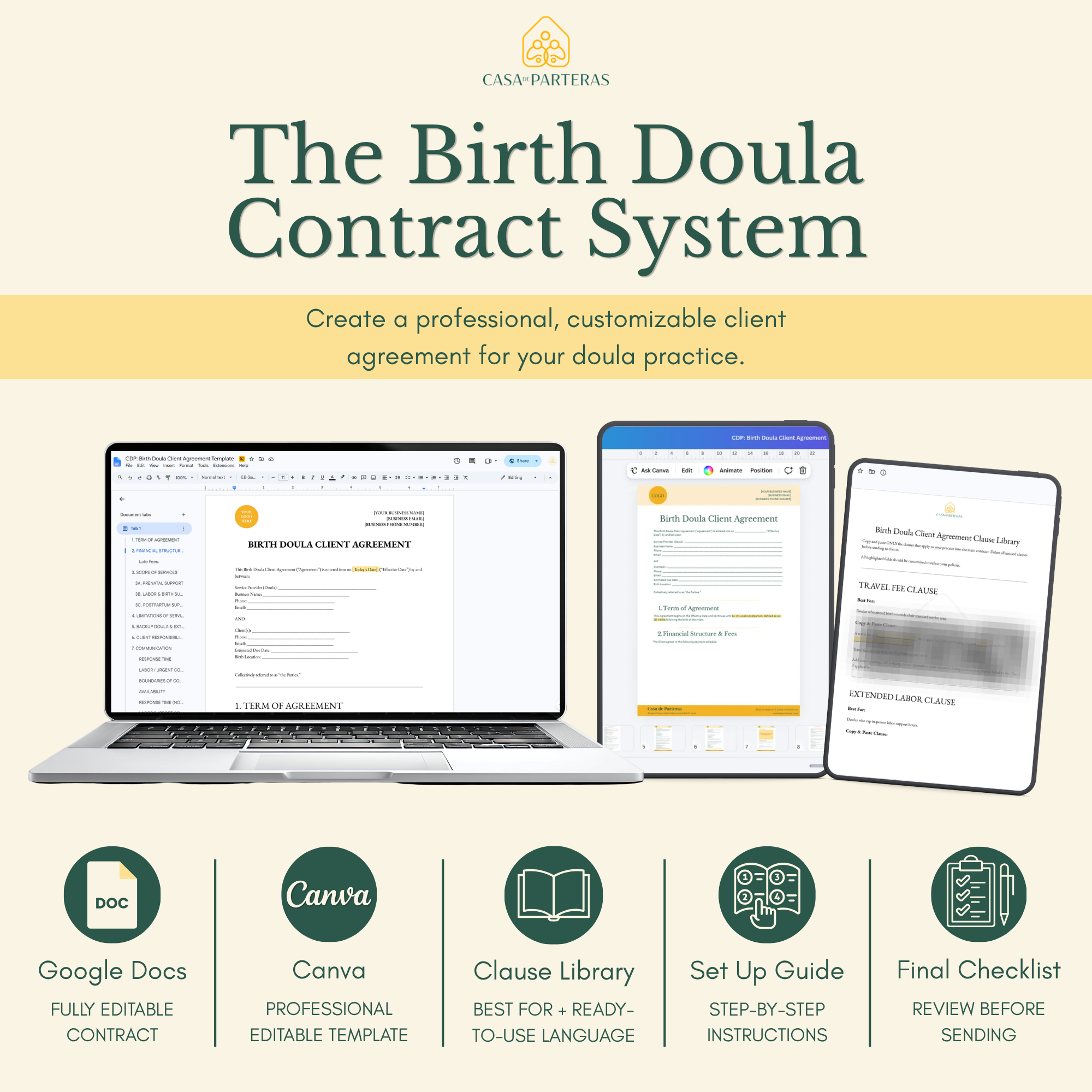 The Birth Doula Contract System