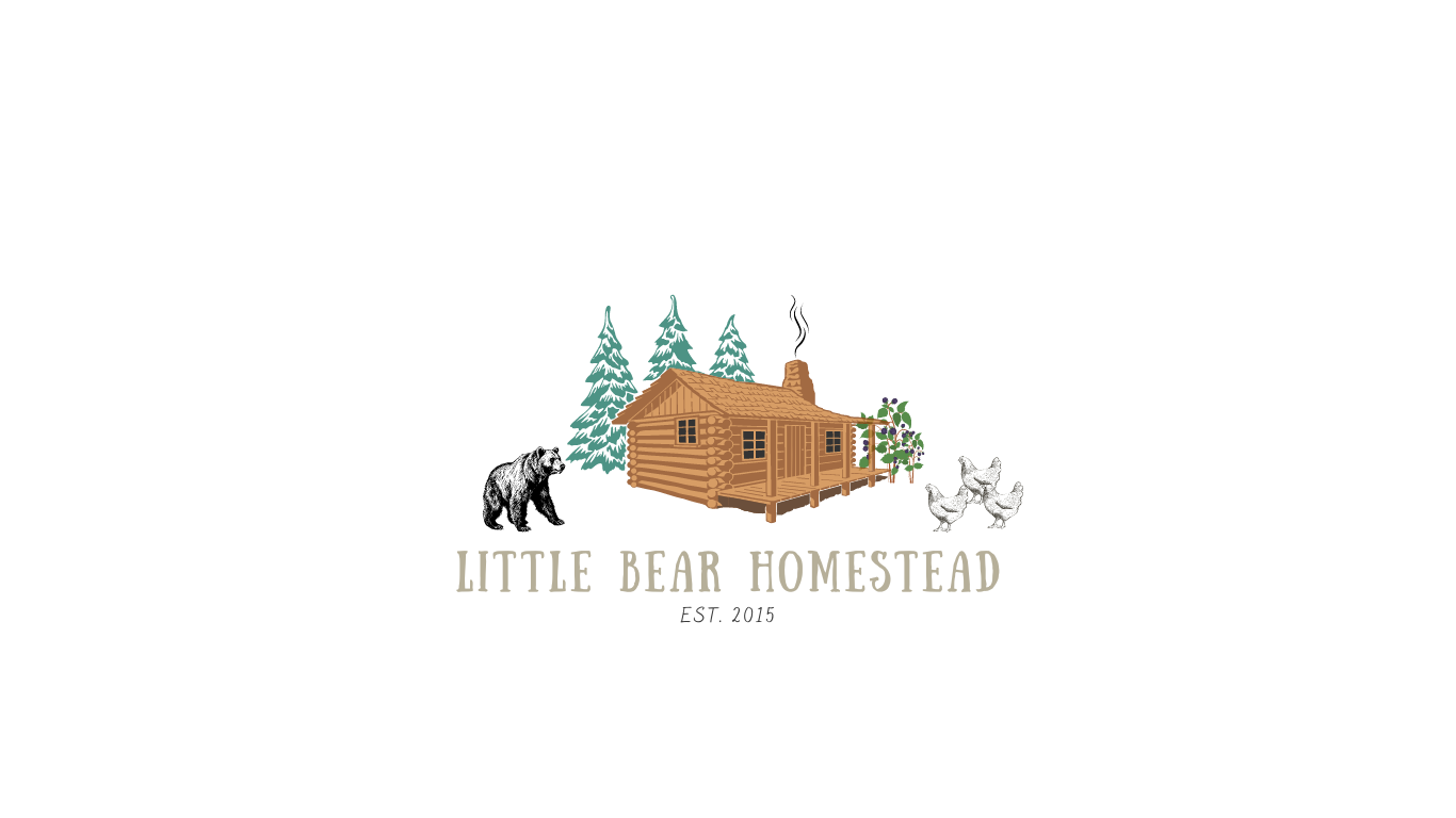 A digital illustration of a log cabin built on stilts, with a wooden porch, set near a body of water with a small boat, surrounded by trees, with hills and a cloudy sky in the background.