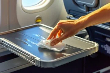 Professional leather conditioning and upholstery care on private jet — Divine Aviation Detailing