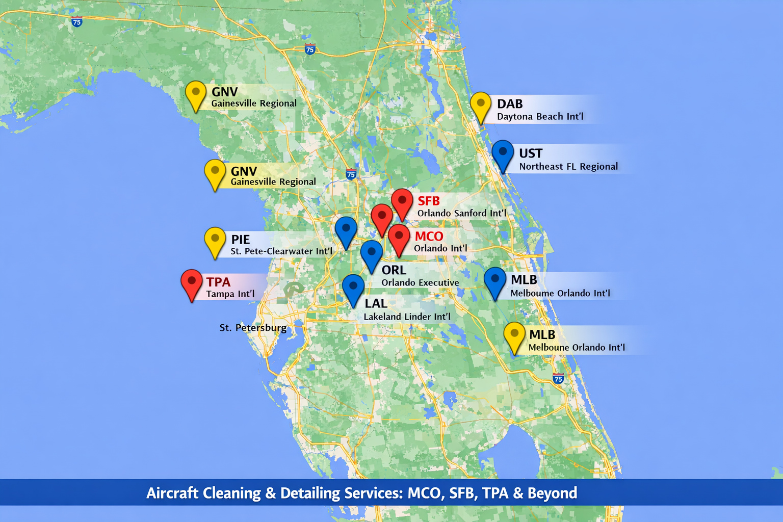 Aircraft Cleaning and Detailing Services in Central Florida