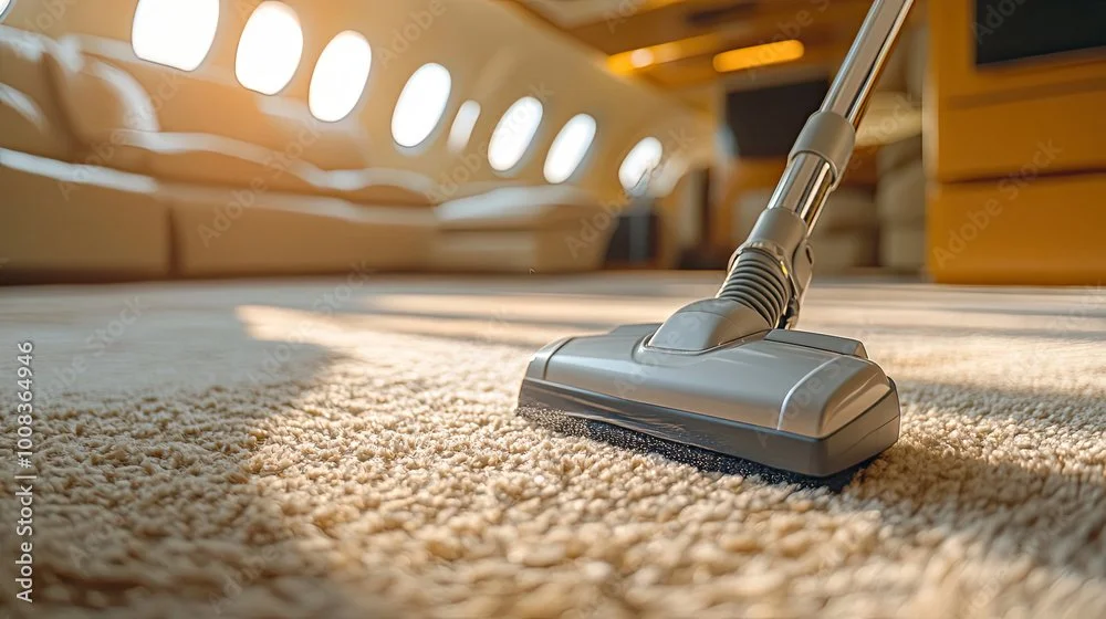 Aircraft carpet shampooing and stain removal service — Divine Aviation Detailing Orlando