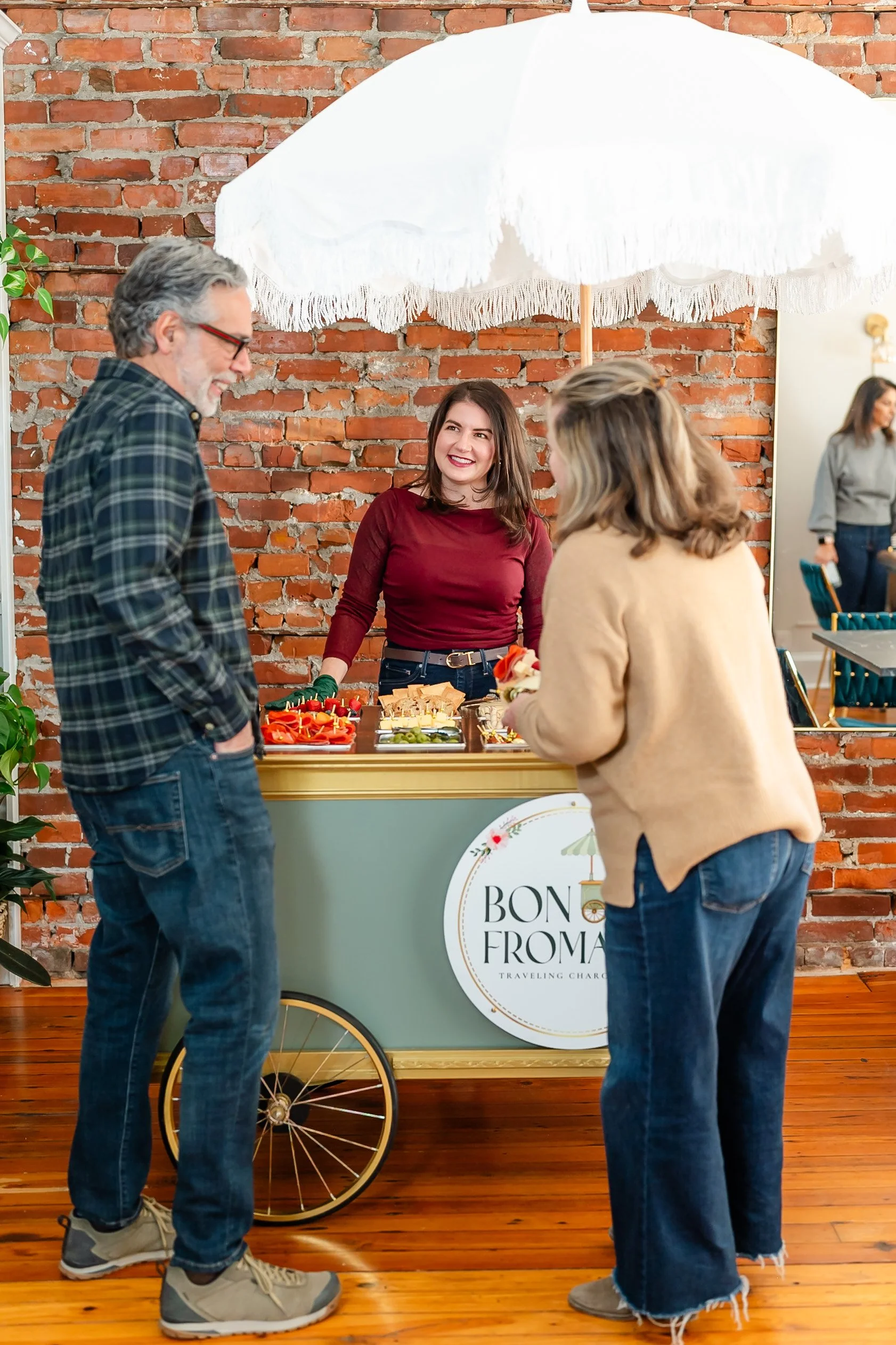 Professional catering setup for brand activation