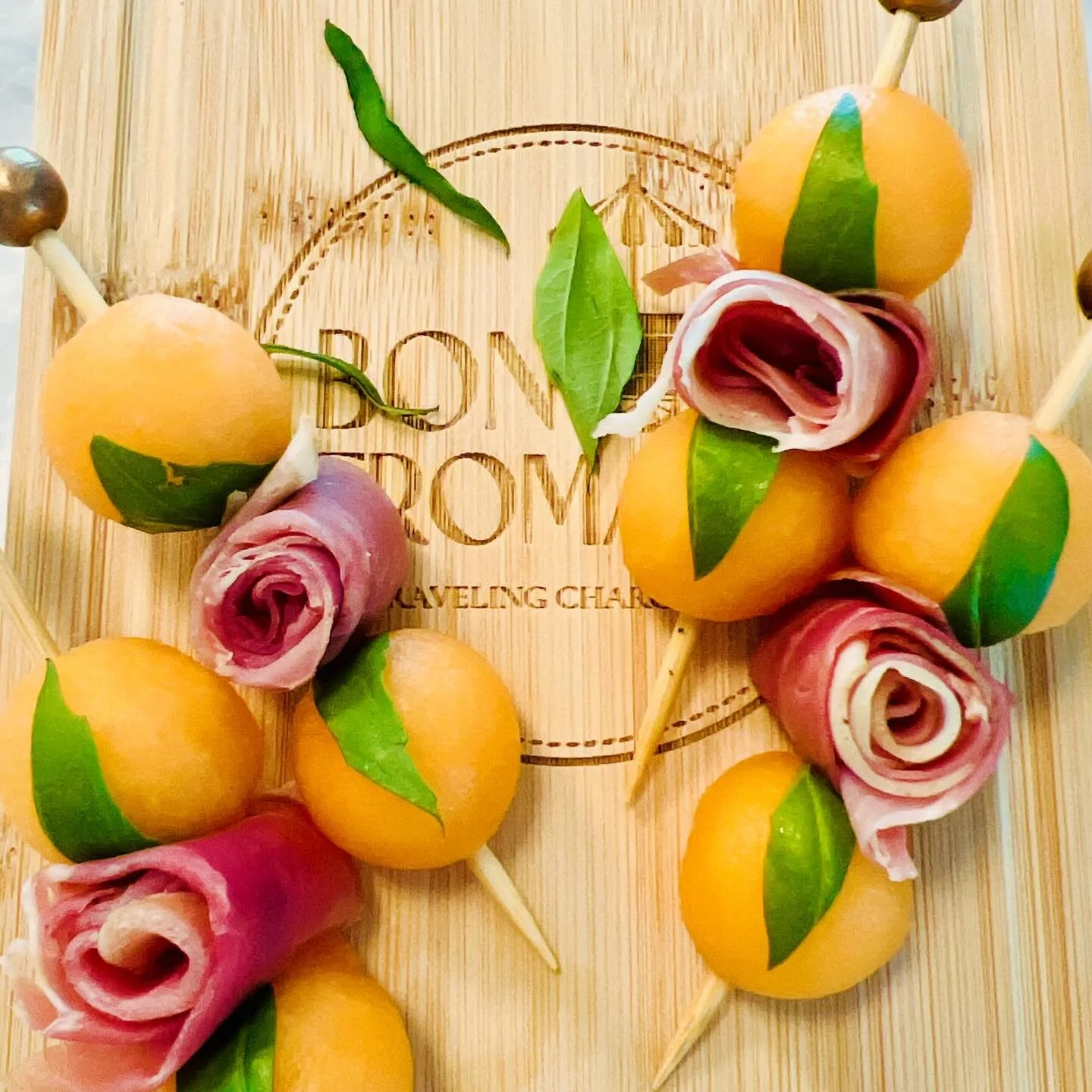 Summer menu loading&hellip; ☀️

The return of one of our favorite seasonal bites: sweet cantaloupe, prosciutto roses, and fresh basil skewers, finished with our balsamic drizzle. Inspired by our trip to Italy, long summer evenings and aperitivo hour.