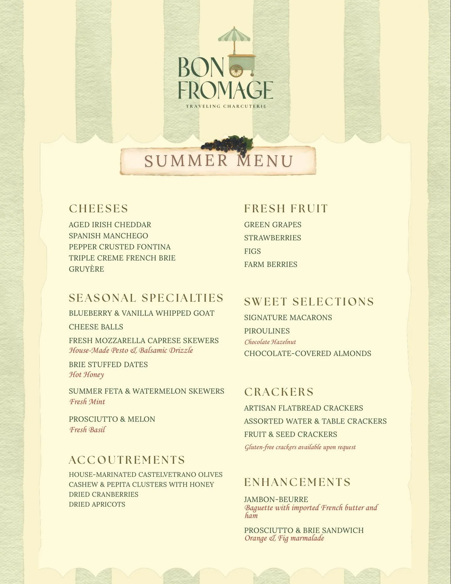 A closer look at the artistry behind our seasonal menu. 🍇

@mansiyadukaart created the beautiful artwork behind our seasonal menu by hand. We wanted the menu to feel like an extension of the Bon Fromage experience: thoughtful, charming, and a little