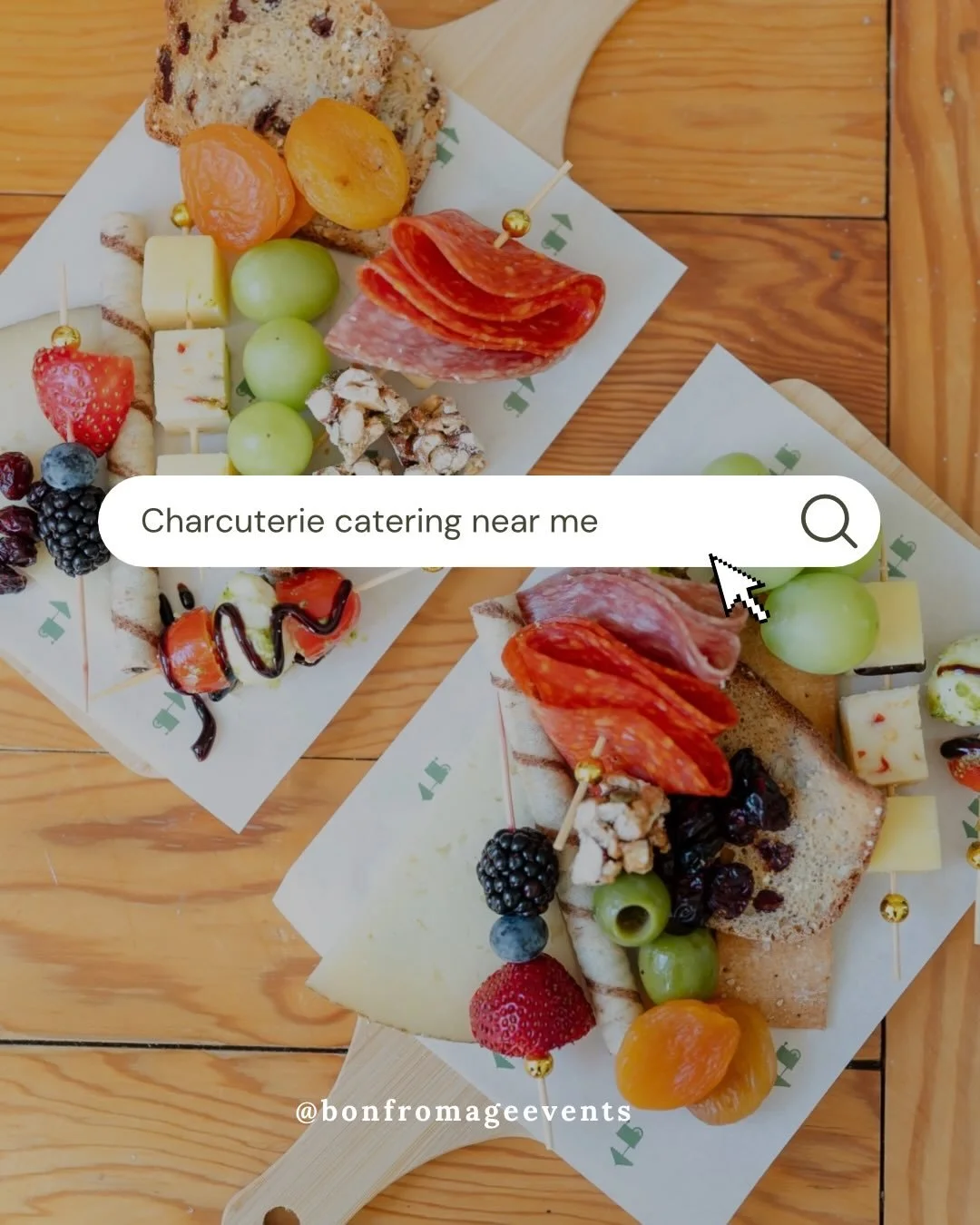 You searched for charcuterie. You found something a little different. ❤️

European-inspired, seasonally curated and served straight from Cosette, our traveling charcuterie cart. From weddings and cocktail hours to corporate events and private parties