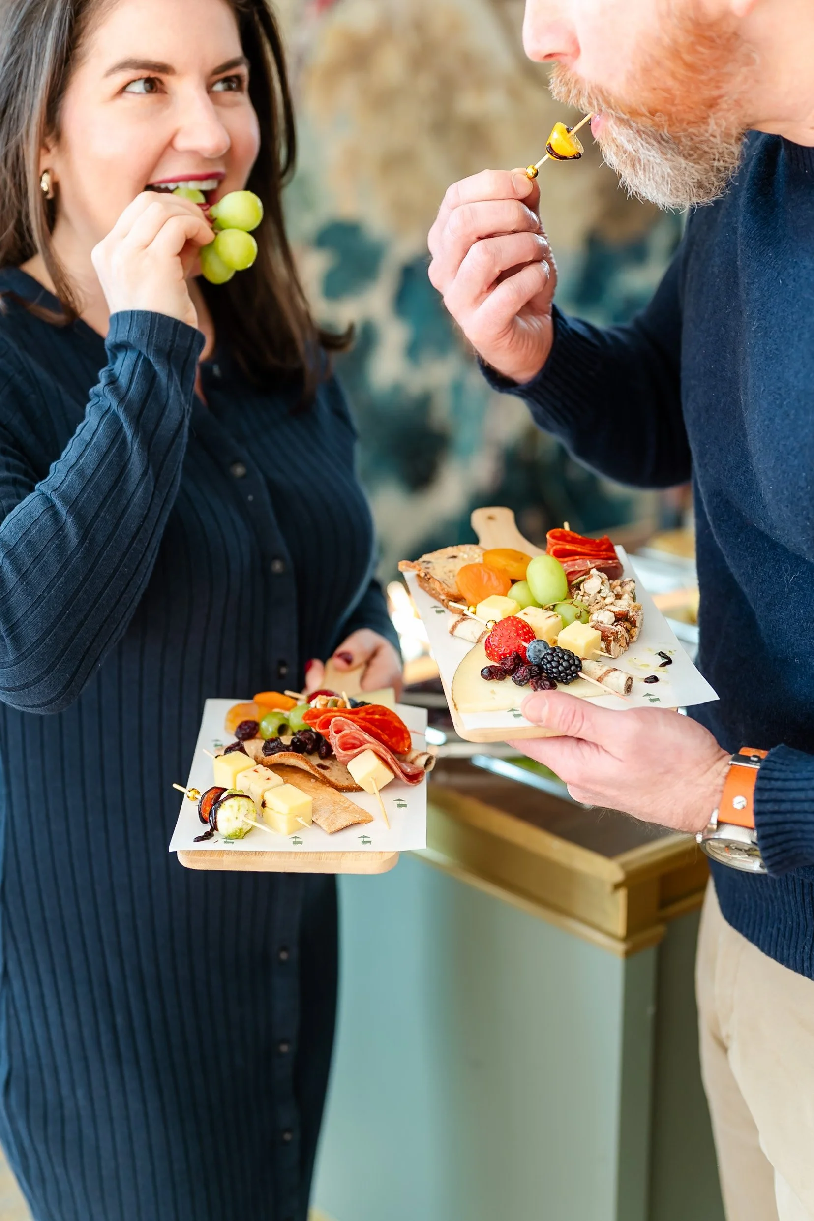 Charcuterie cart at wedding in Pennsylvania