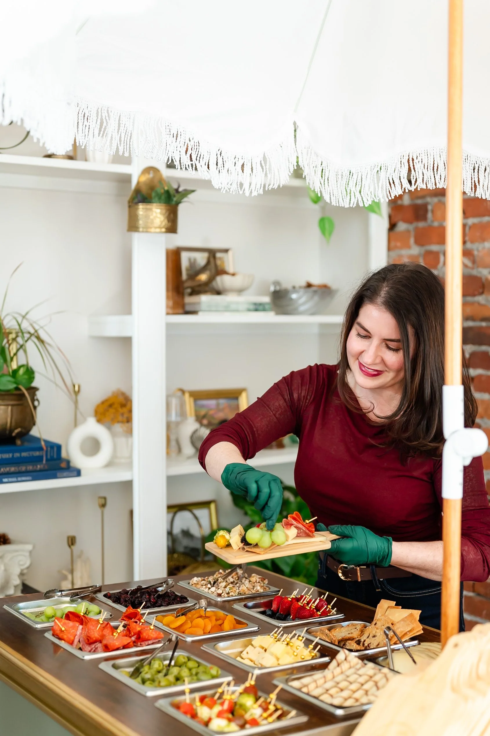 Artisan cheese display for private party event