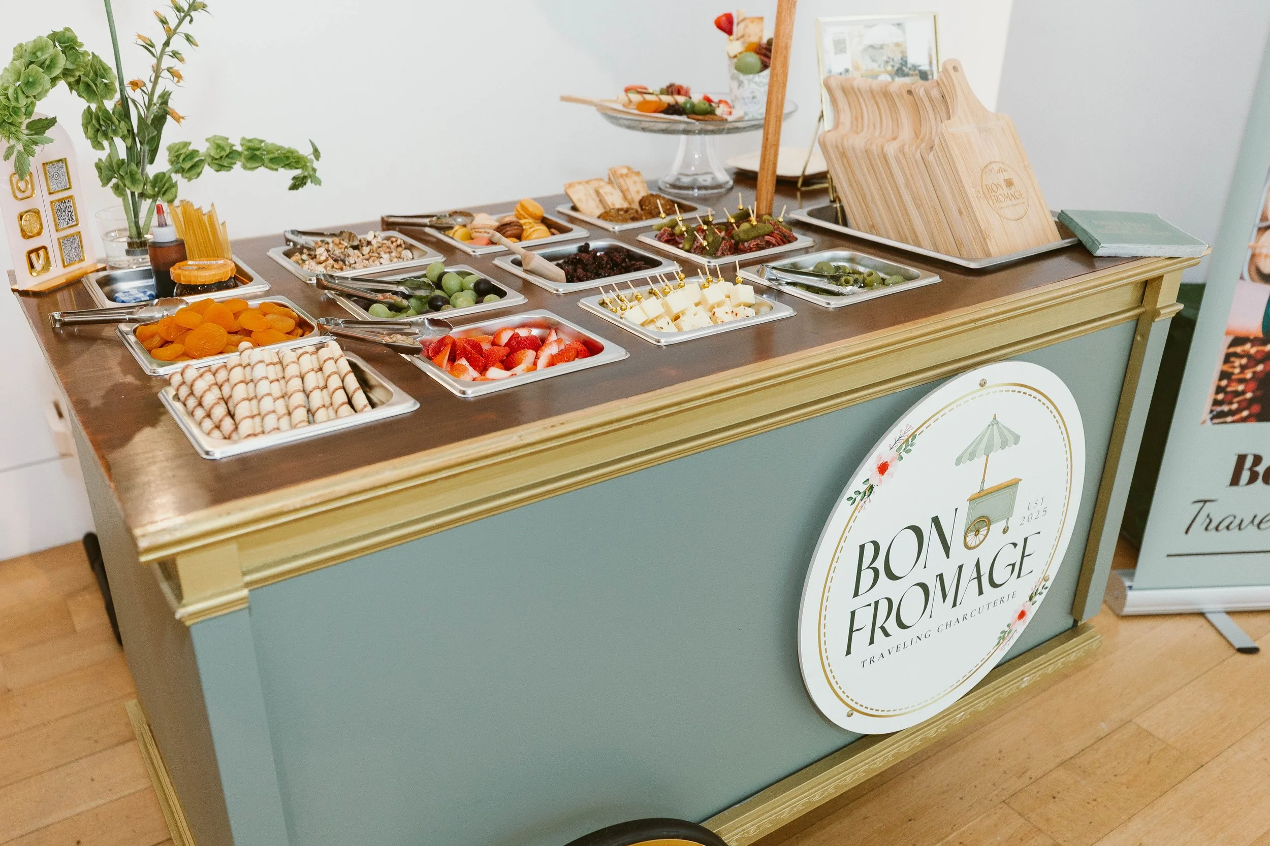 Charcuterie catering at corporate networking evenT