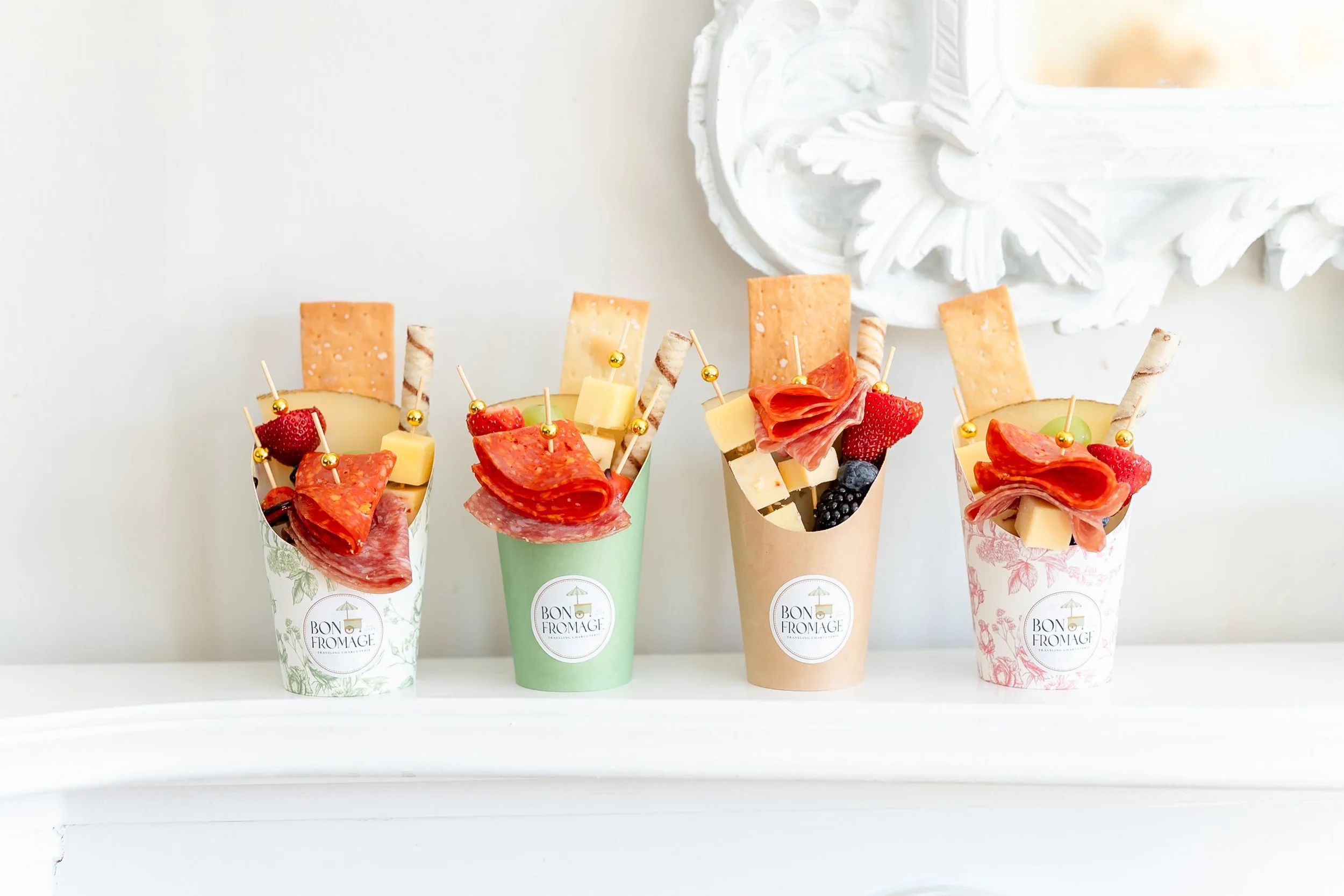 Mobile charcuterie service for corporate gathering