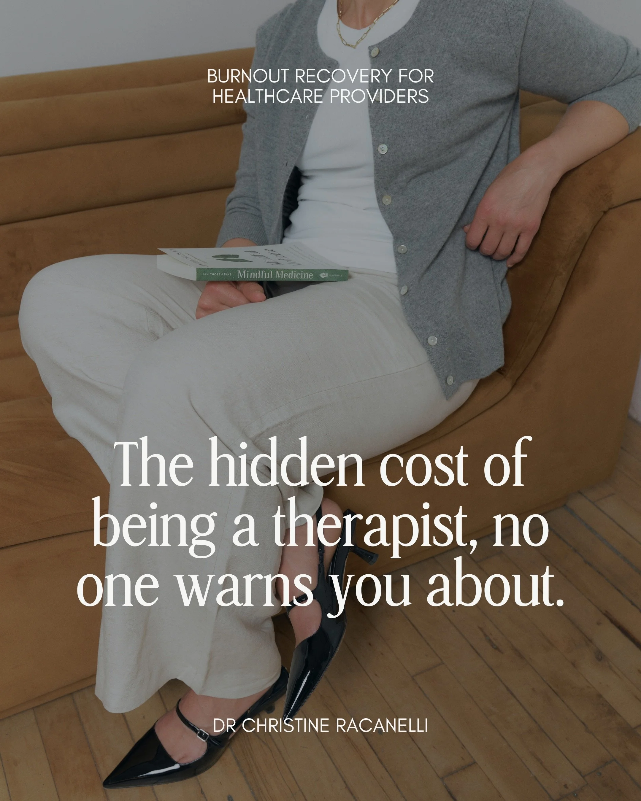 Frequently burnout is written off as stress, a lack of rest or means you&rsquo;re doing too much &mdash; but it&rsquo;s not that simple. 

Burnout isn&rsquo;t something big and dramatic.

And many therapists function at a very high level for years wi