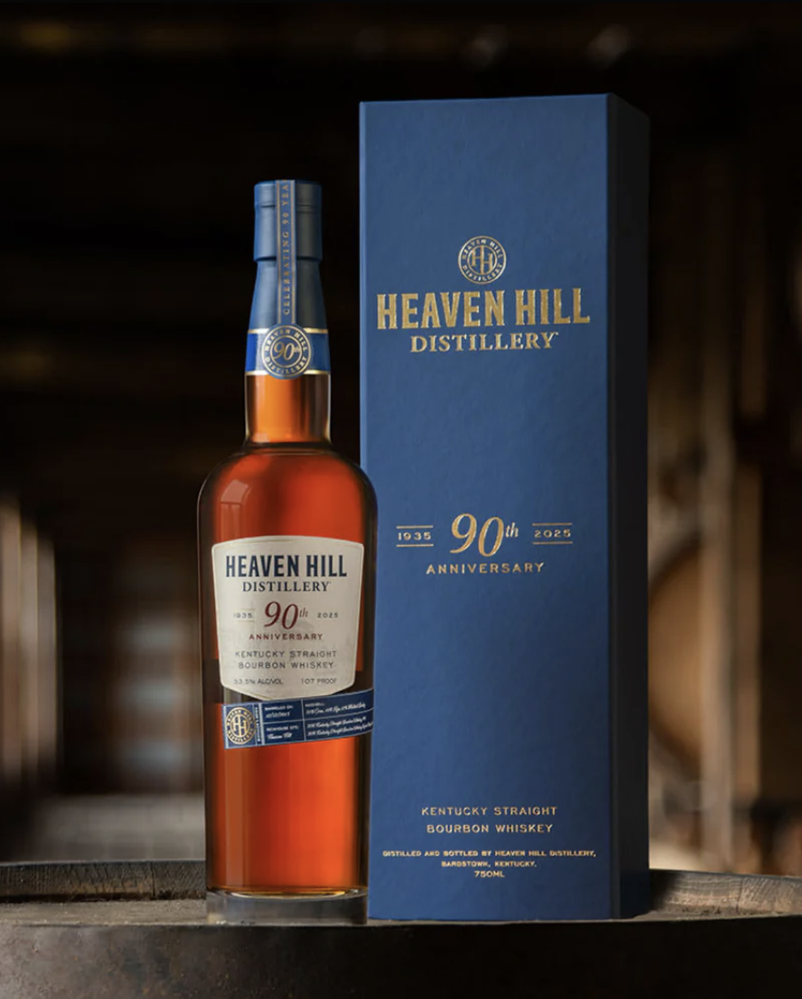 Heaven Hill 90th Anniversary Kentucky Straight Bourbon Whiskey, estimated value $350