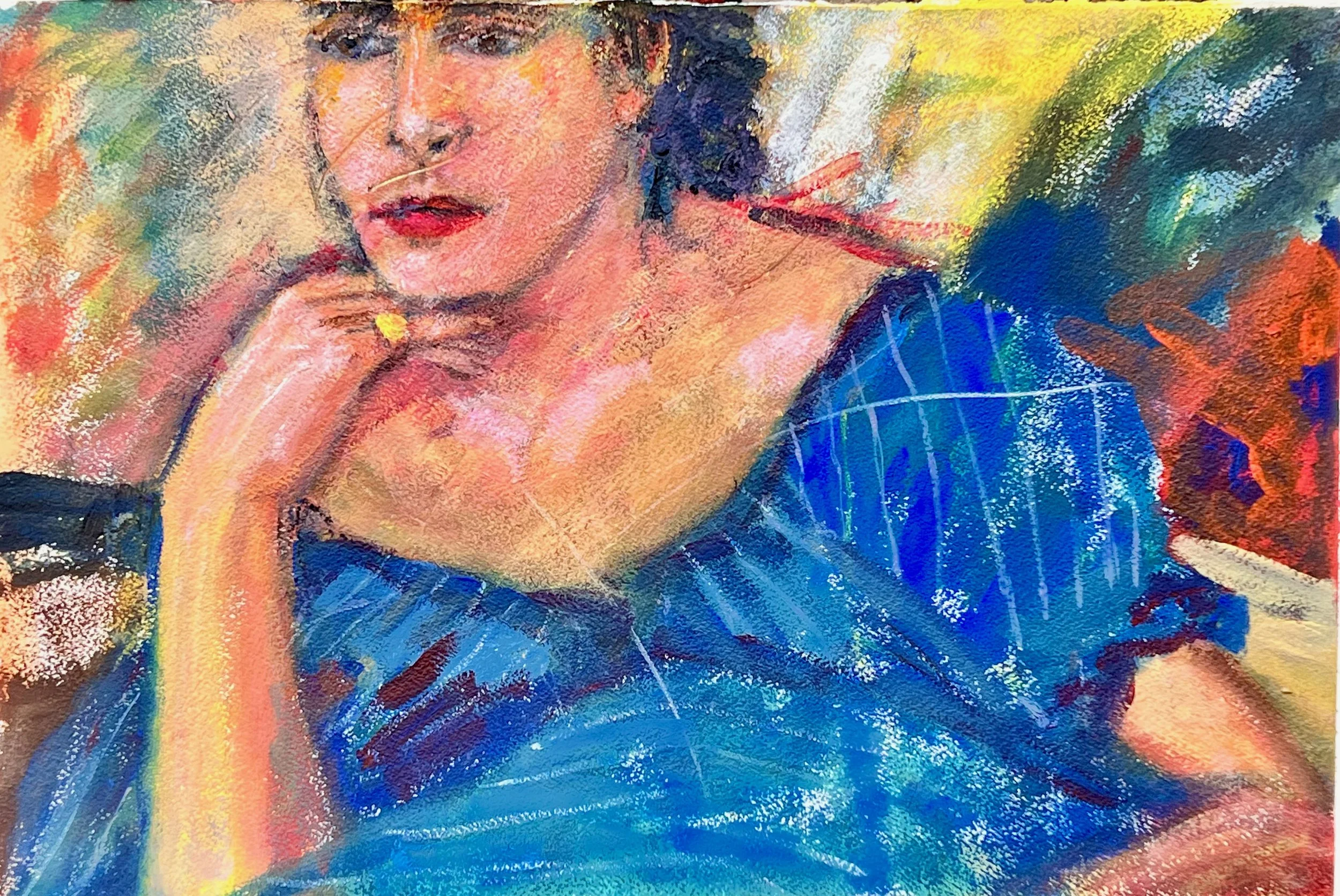 "Someday My Prince Will Come"

acrylic and crayon on archival paper
