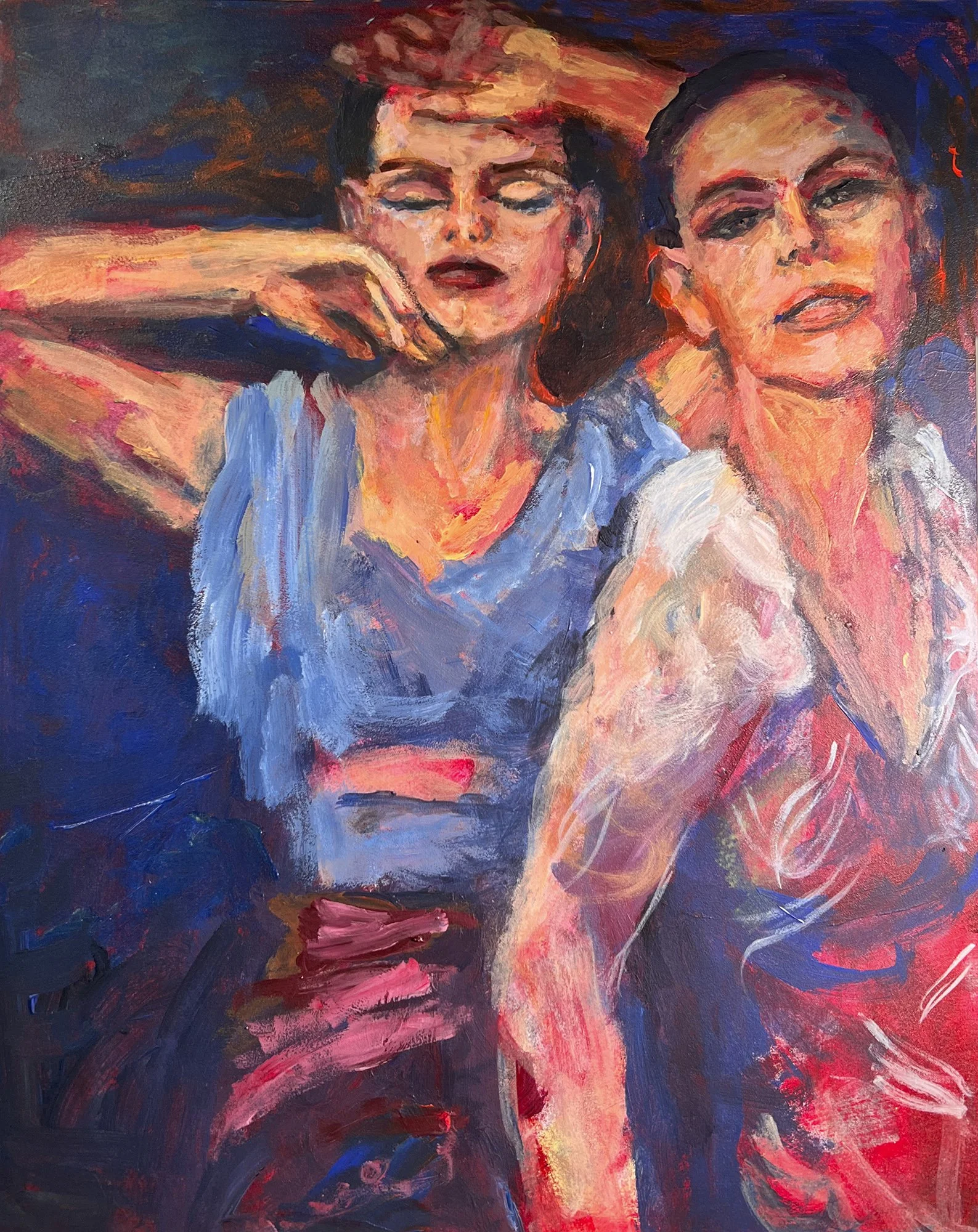 "Fashionistas"

acrylic on masonite 
SOLD