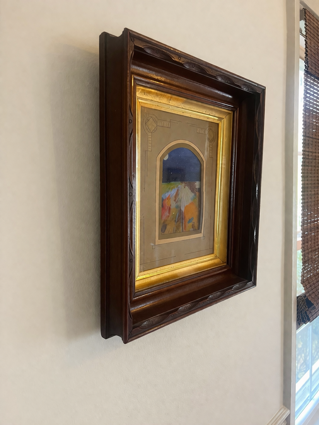 pre-loved and repaired antique frame