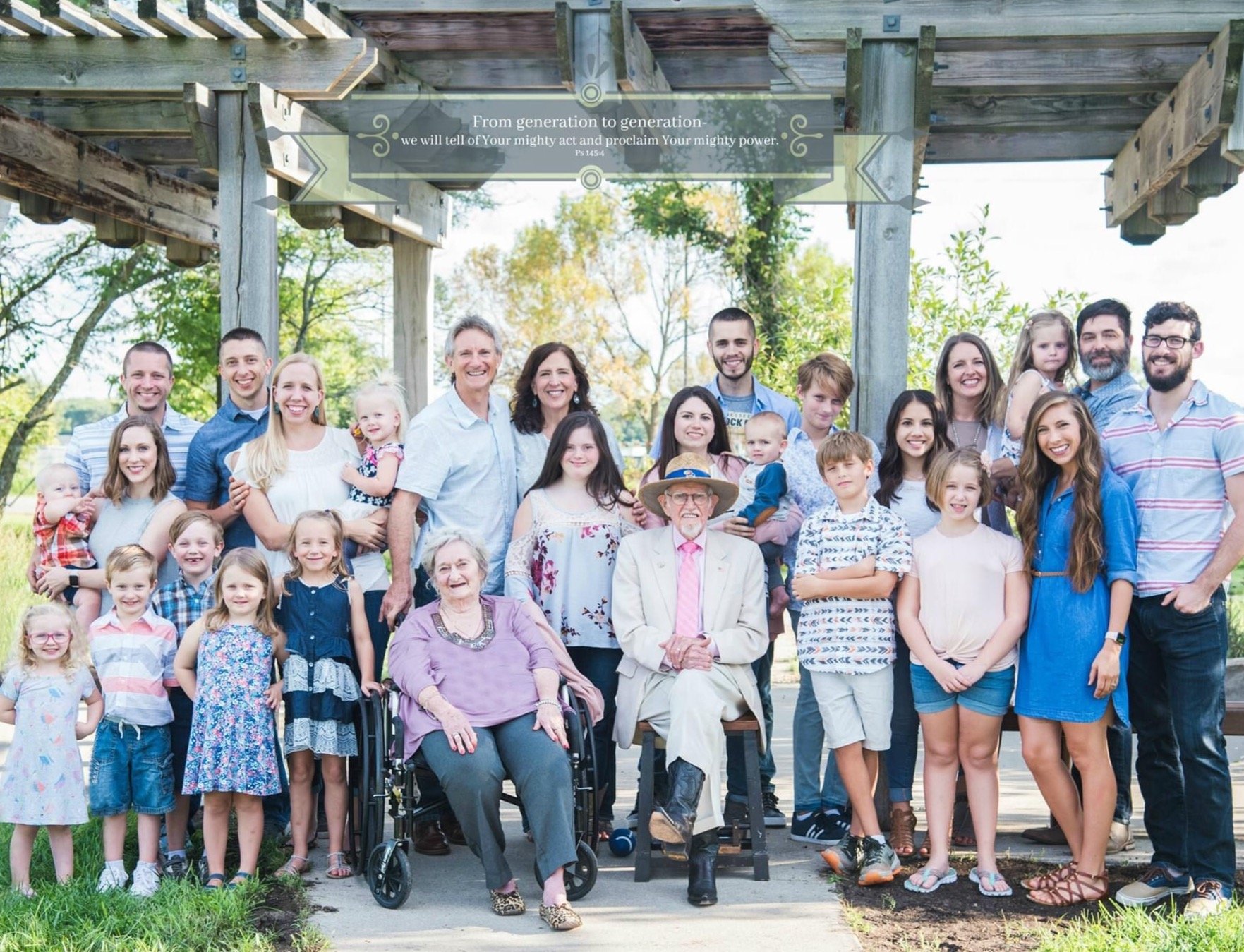 four generations, crossgen living at its best, honoring parents, loving well