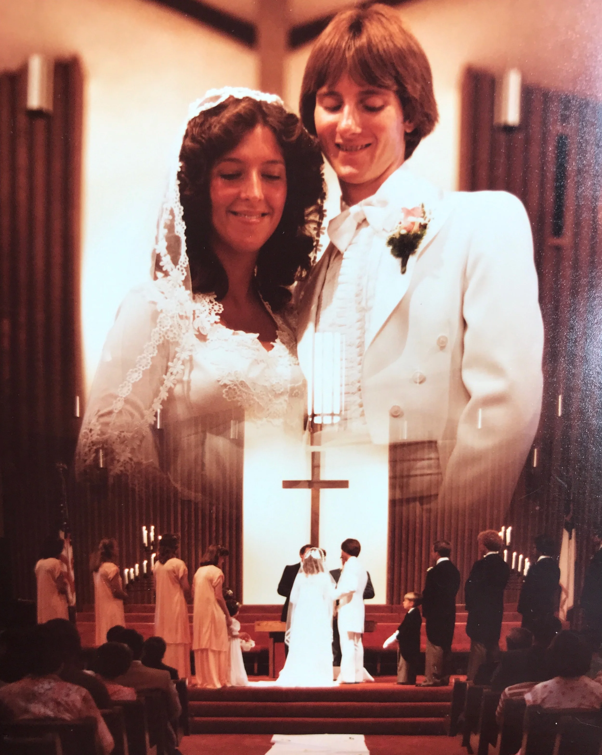 Jeff and Cindy Barclay wedding day full of hope and naiveite
