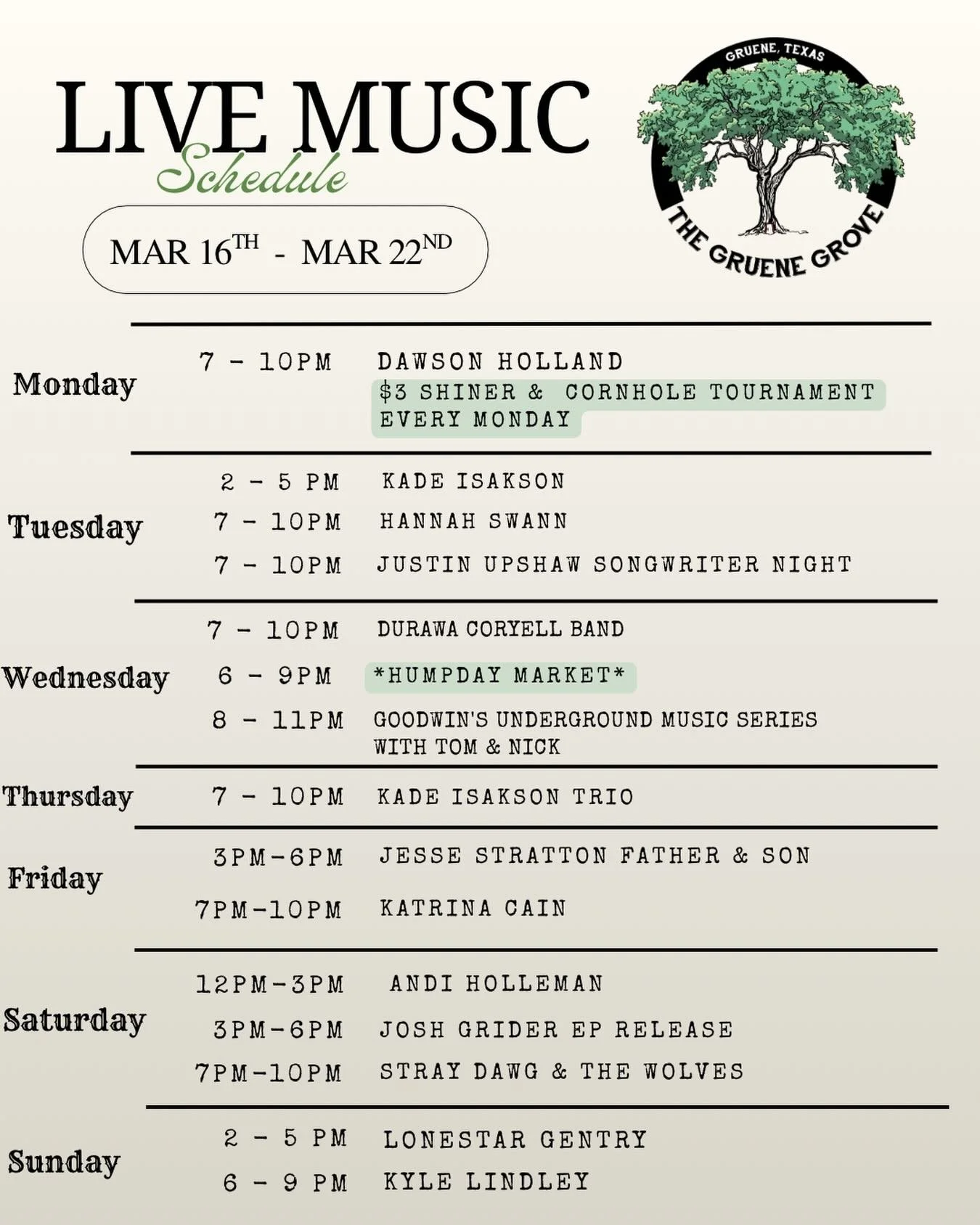 Live music! 

#gruene #gruenetx #gruenetexas #gruenegrove