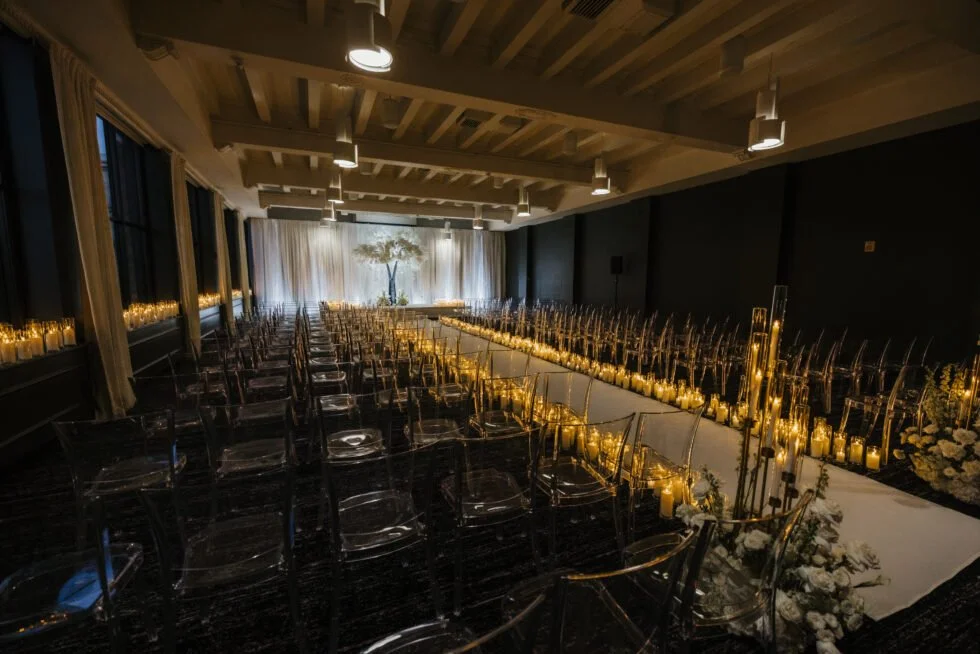 A Candlelit Rooftop Wedding Overlooking DC