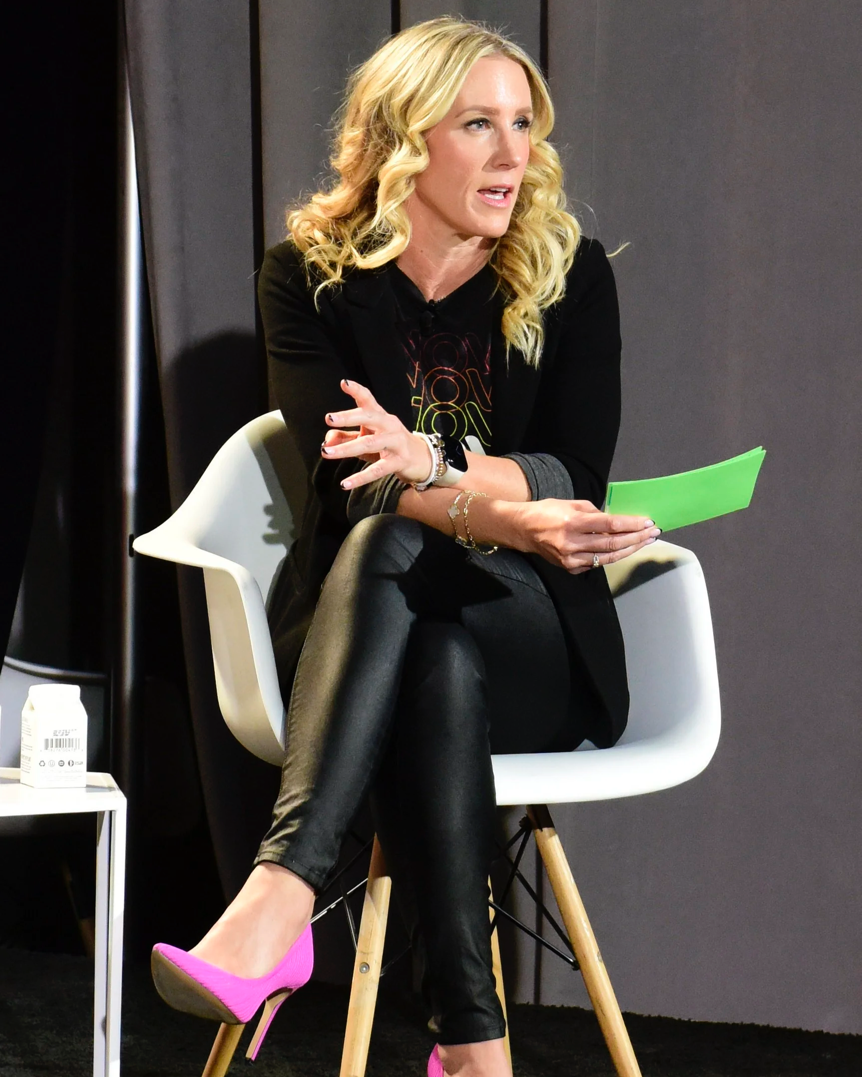 Jo Kinsella presenting at a conference.