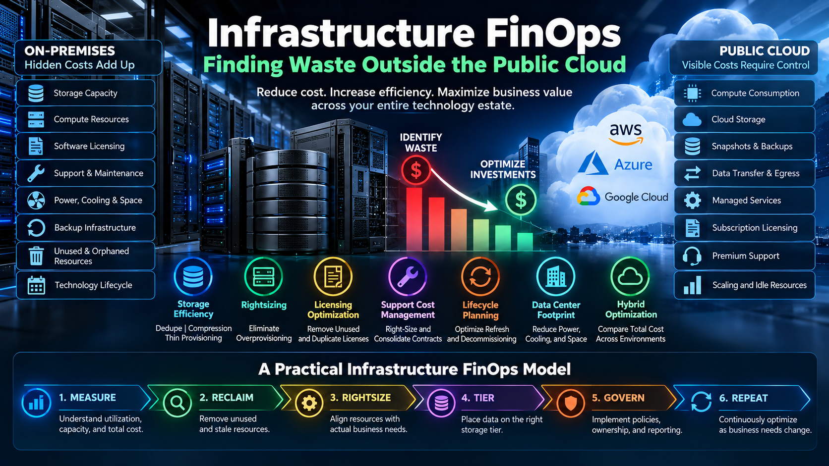 Infrastructure FinOps: Finding Waste Outside the Public Cloud