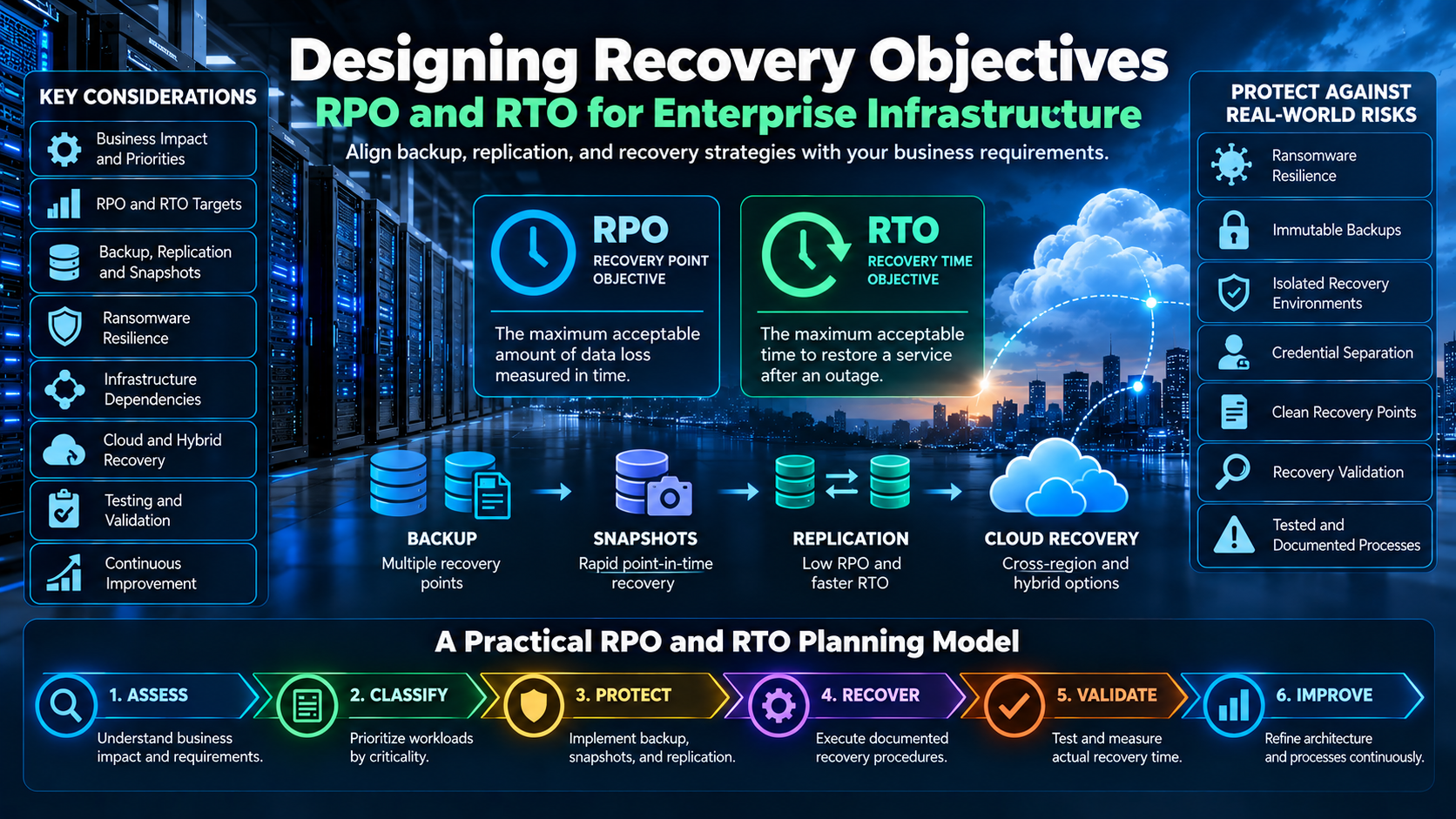 Designing Recovery Objectives: RPO and RTO for Enterprise Infrastructure