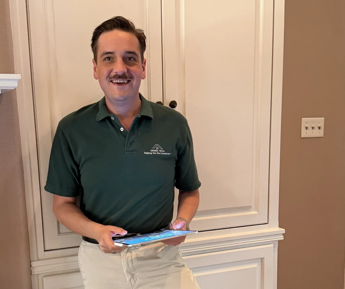 Patrick Wink, owner of Grand-Tech, in-home technology help for seniors in Prairieville, Louisiana