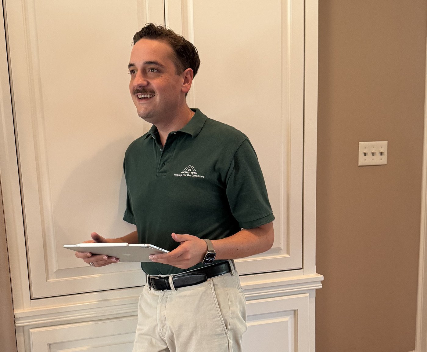Patrick Wink, owner of Grand-Tech, in-home technology help for seniors in Prairieville, Louisiana