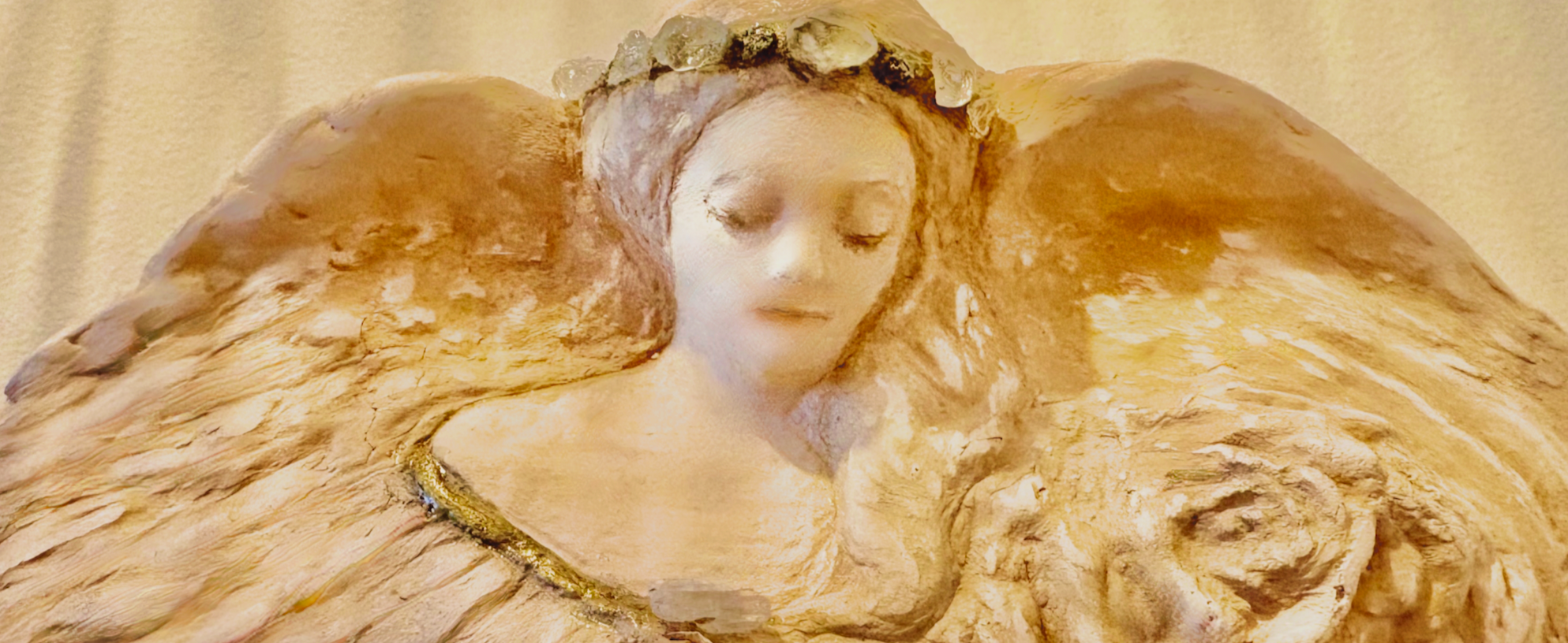 Healing angel symbolizing Catherine Goodman's triumph, now a calling to bring holistic healing to others in Sausalito, CA.