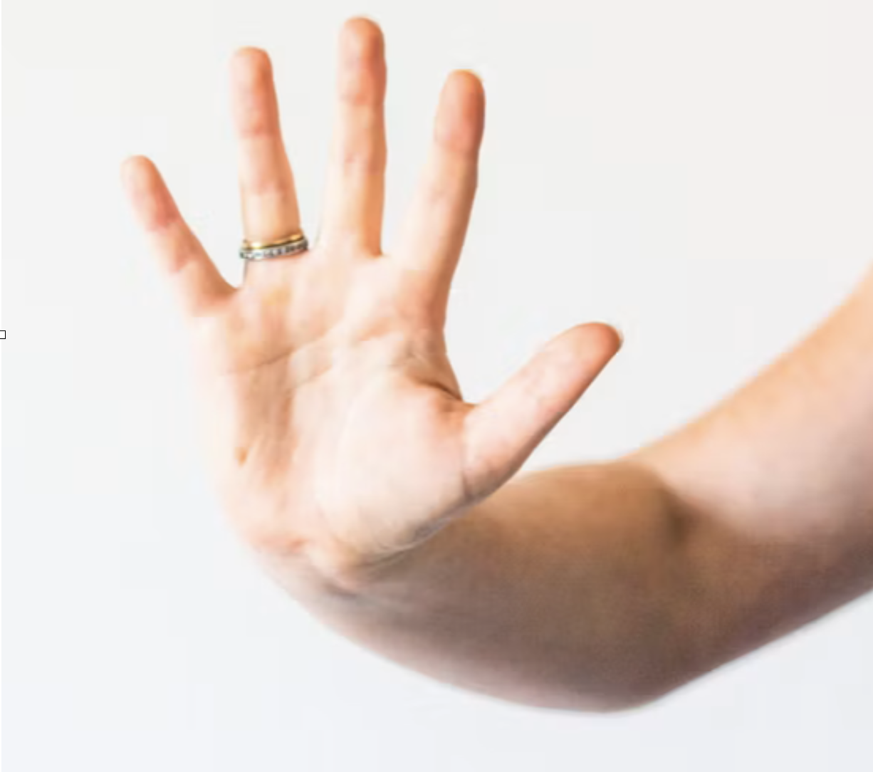 hand up - boundary